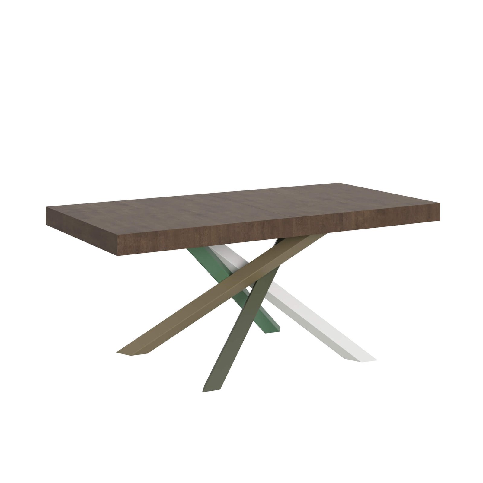 Tavolo da pranzo Allungabile - VOLANTIS Colore: Noce, Bordo: In tinta, Telaio: 4/A, Dimensioni: 180x90/284