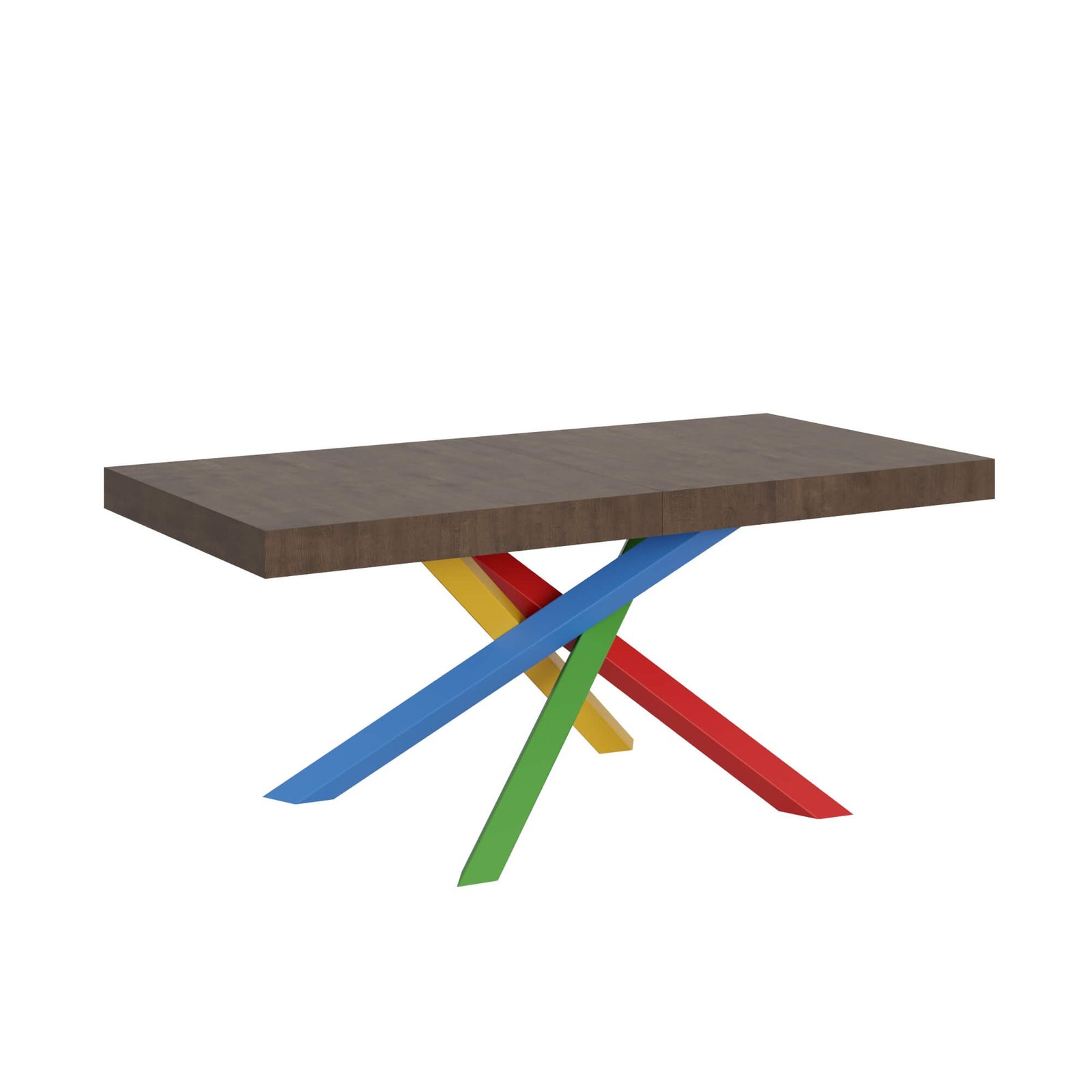 Tavolo da pranzo Allungabile - VOLANTIS Colore: Noce, Bordo: In tinta, Telaio: 4/B, Dimensioni: 180x90/284
