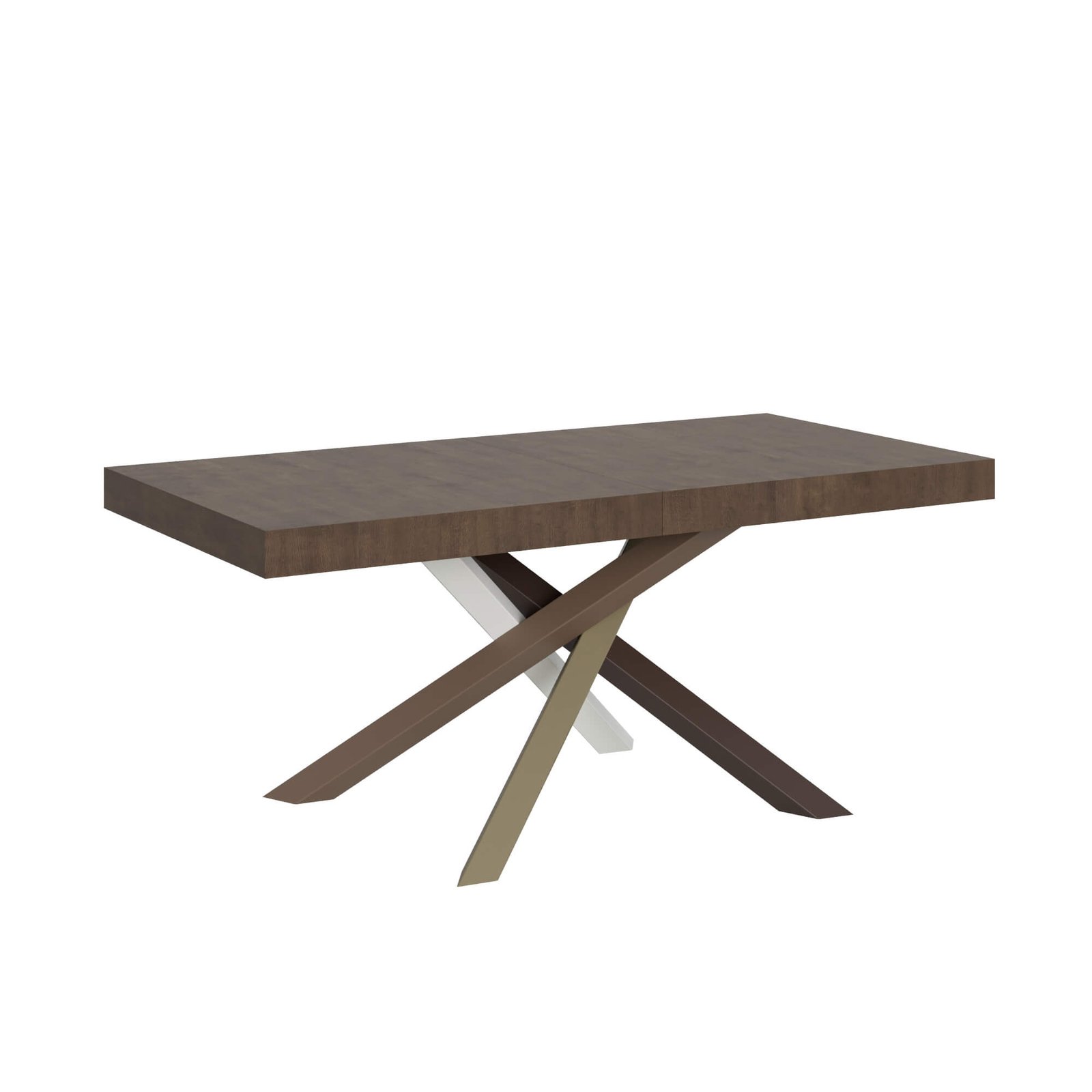 Tavolo da pranzo Allungabile - VOLANTIS Colore: Noce, Telaio: 4/C, Bordo: In tinta, Dimensioni: 180x90/284