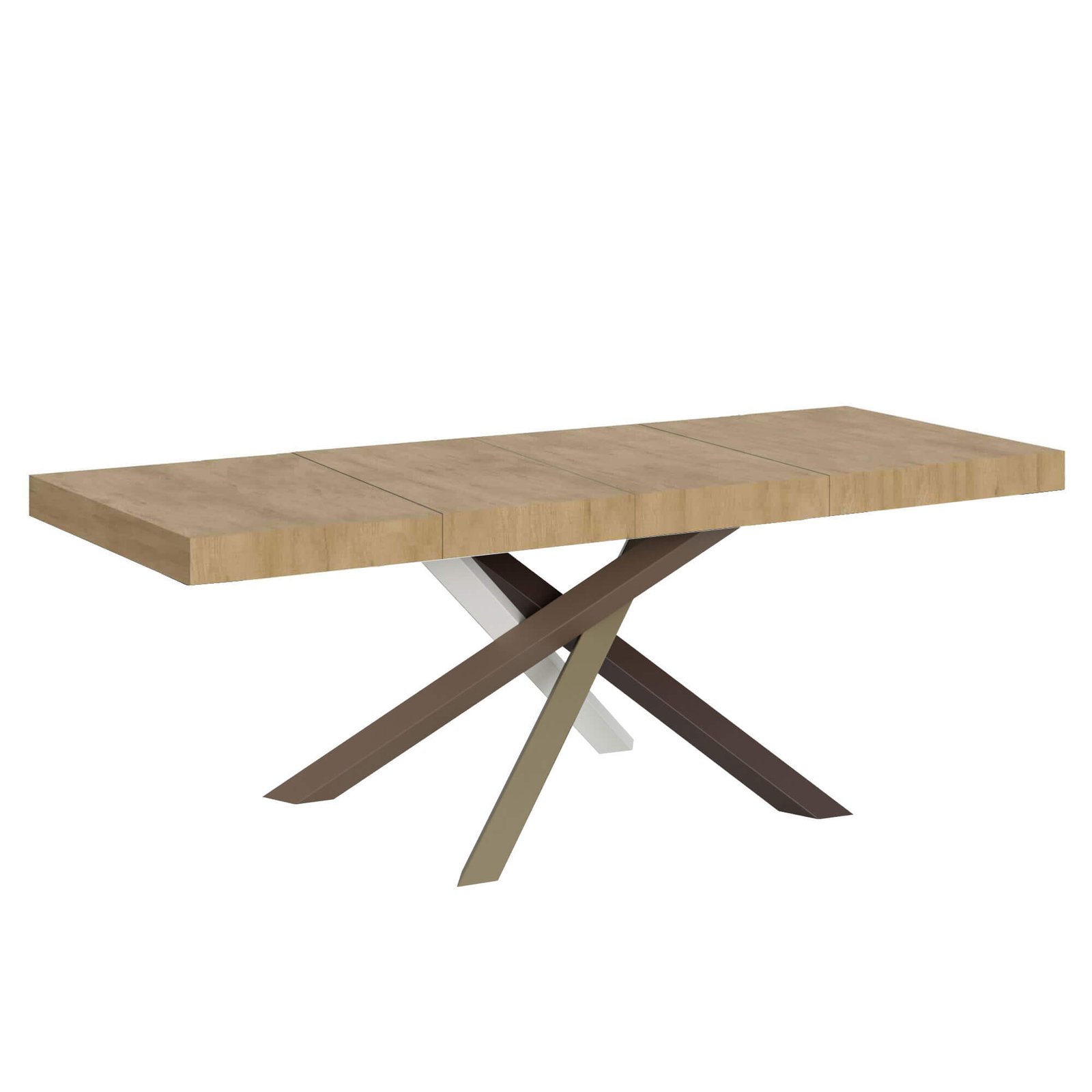 Tavolo da pranzo Allungabile - VOLANTIS PREMIUM Colore: Quercia Natura, Dimensioni: 160x90/264, Telaio: 4/C
