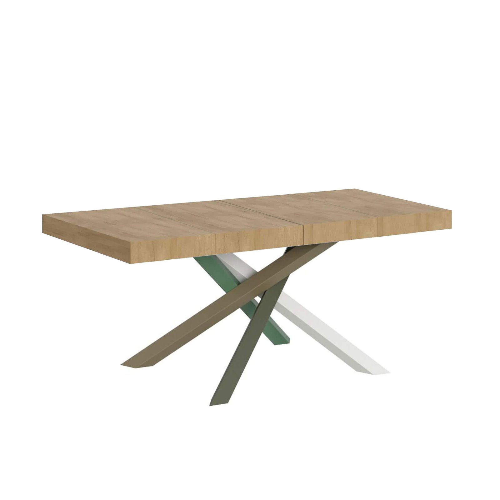Tavolo da pranzo Allungabile - VOLANTIS PREMIUM Colore: Quercia Natura, Dimensioni: 140x90/244, Telaio: 4/A