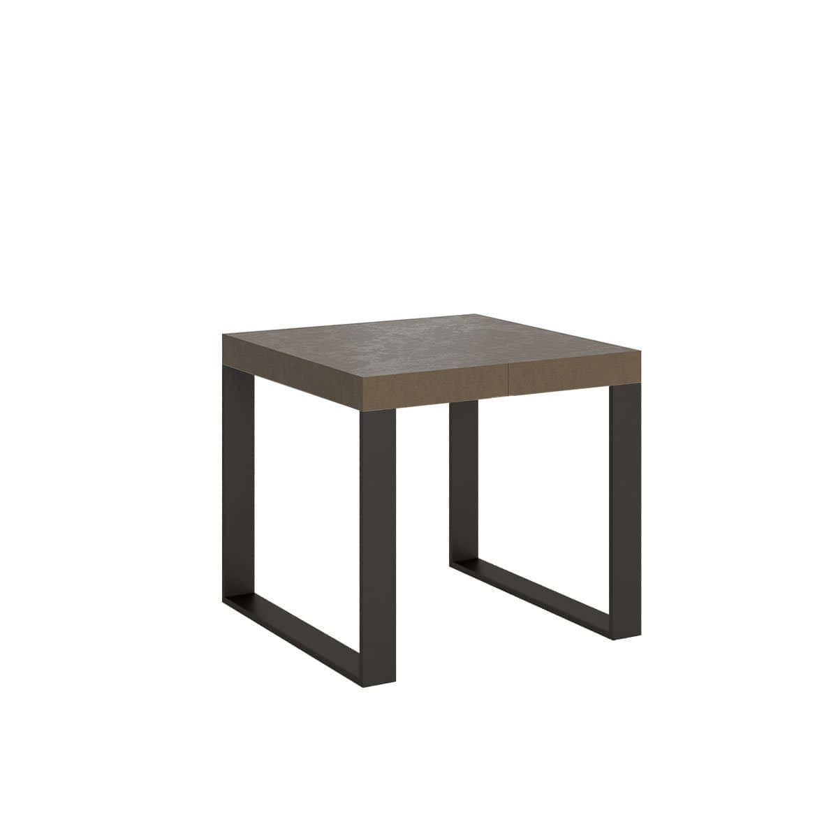 Tavolo da pranzo Allungabile - TECNO Bordo: In tinta, Dimensioni: 90x90/246, Colore: Tortora