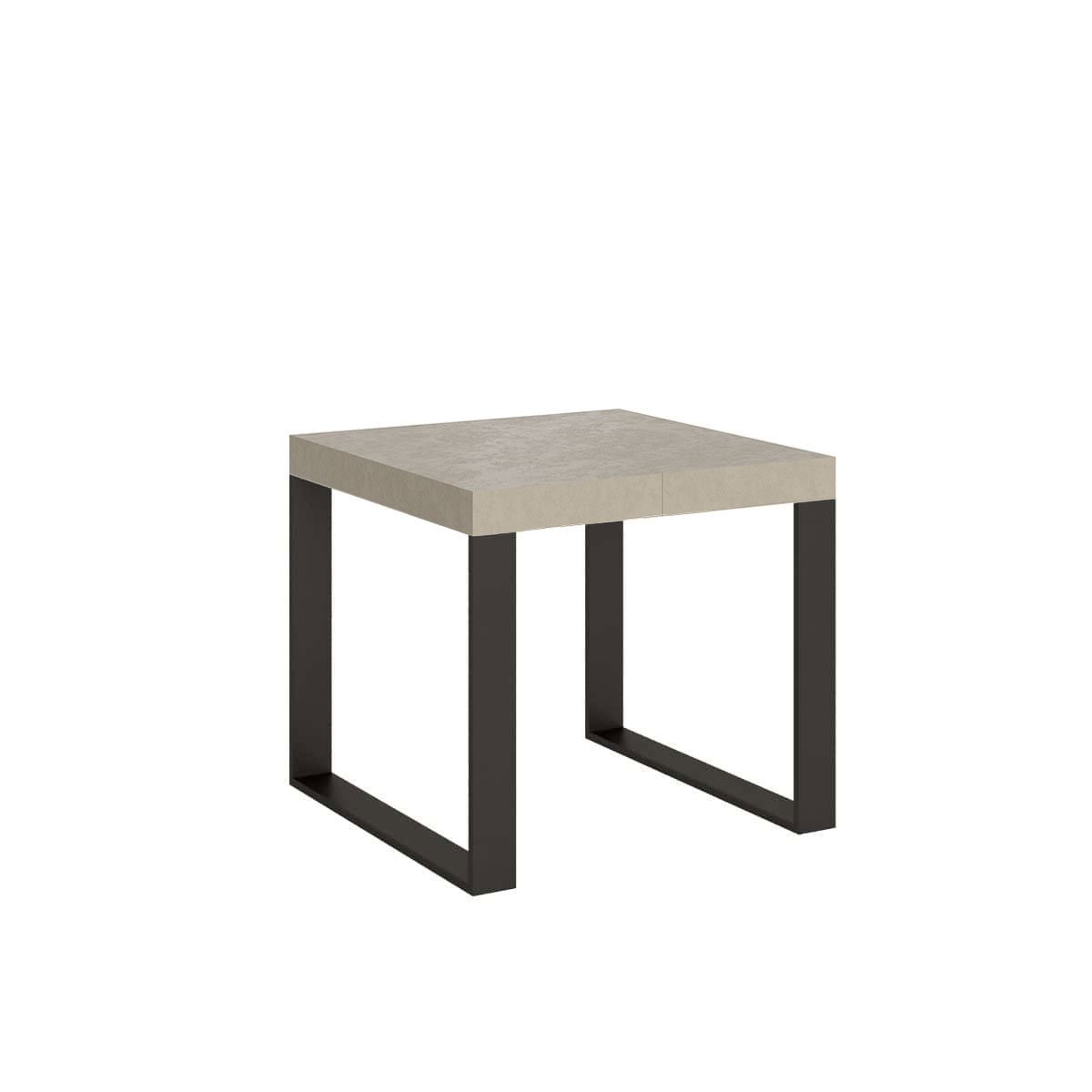 Tavolo da pranzo Allungabile - TECNO Colore: Cashmere, Bordo: In tinta, Dimensioni: 90x90/246
