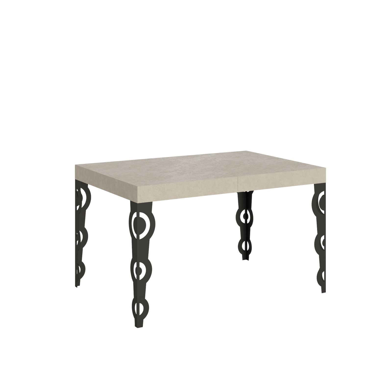 Tavolo da pranzo Allungabile - KARAMAY Dimensioni: 120x90/224, Colore: Cashmere, Bordo: In tinta
