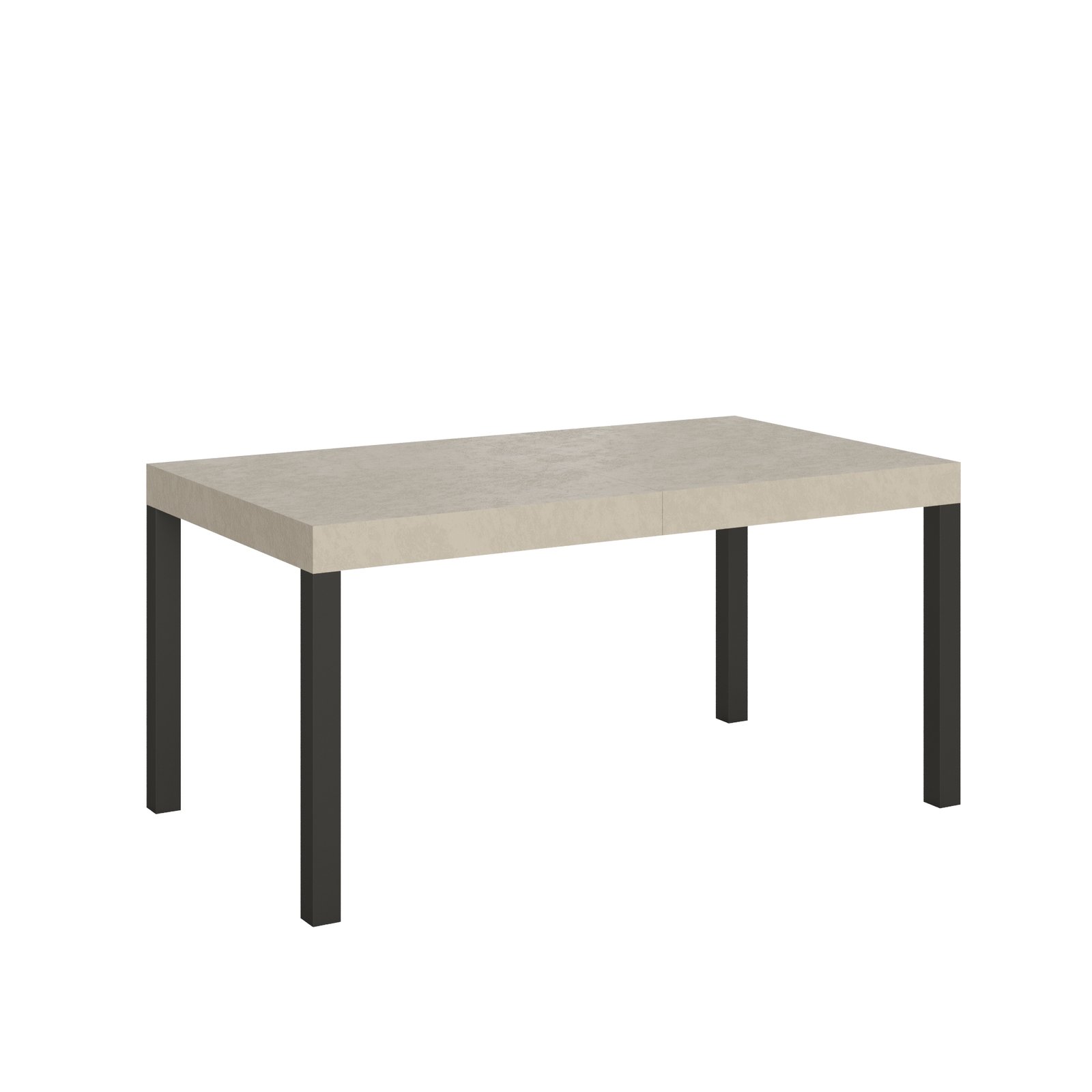Tavolo da pranzo Allungabile - EVERYDAY Colore: Cashmere, Bordo: In tinta, Dimensioni: 160x80/244