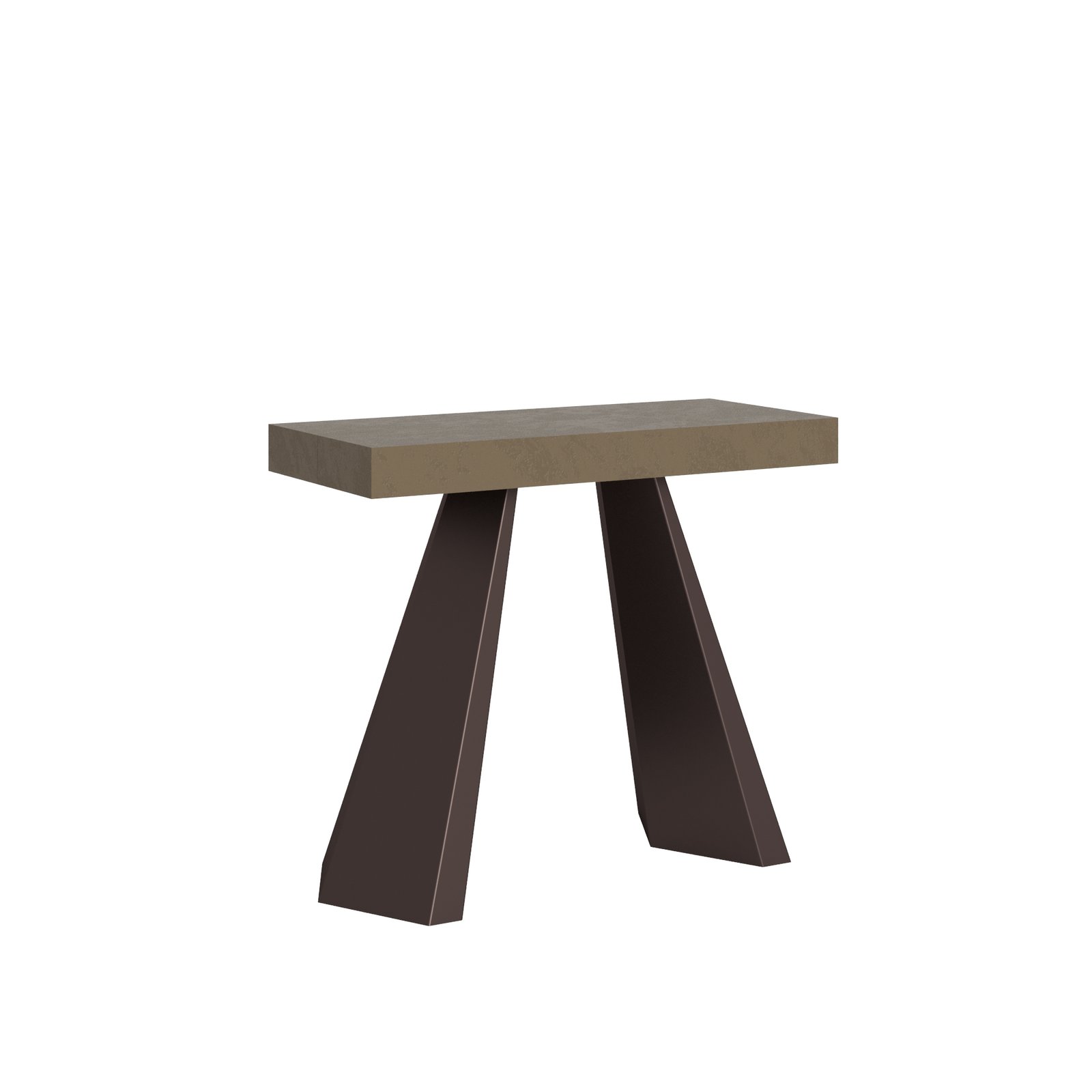 Consolle allungabile - DIAMANTE Bordo: In tinta, Colore: Tortora, Dimensioni: 90x40/300