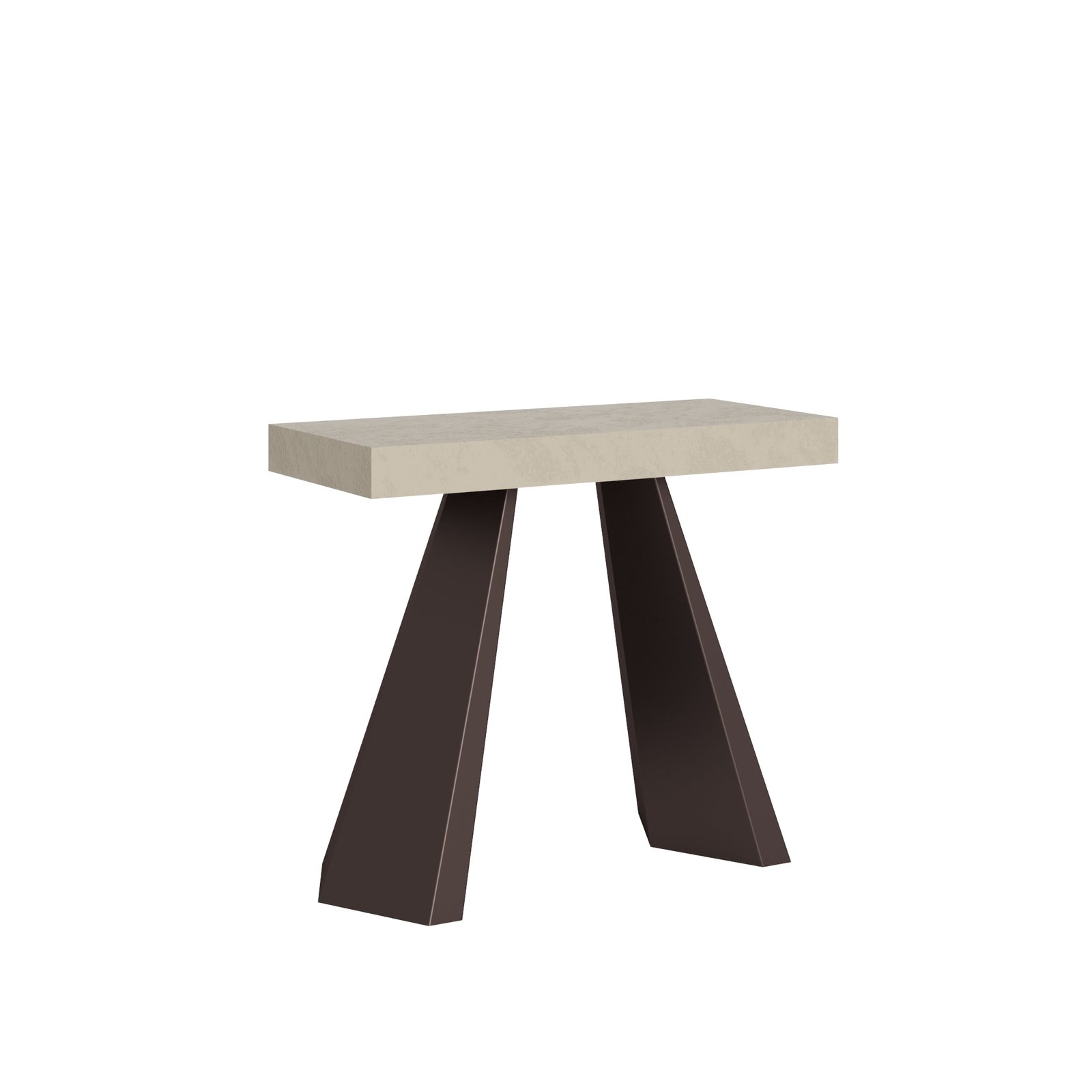 Consolle allungabile - DIAMANTE Bordo: In tinta, Dimensioni: 90x40/300, Colore: Cashmere