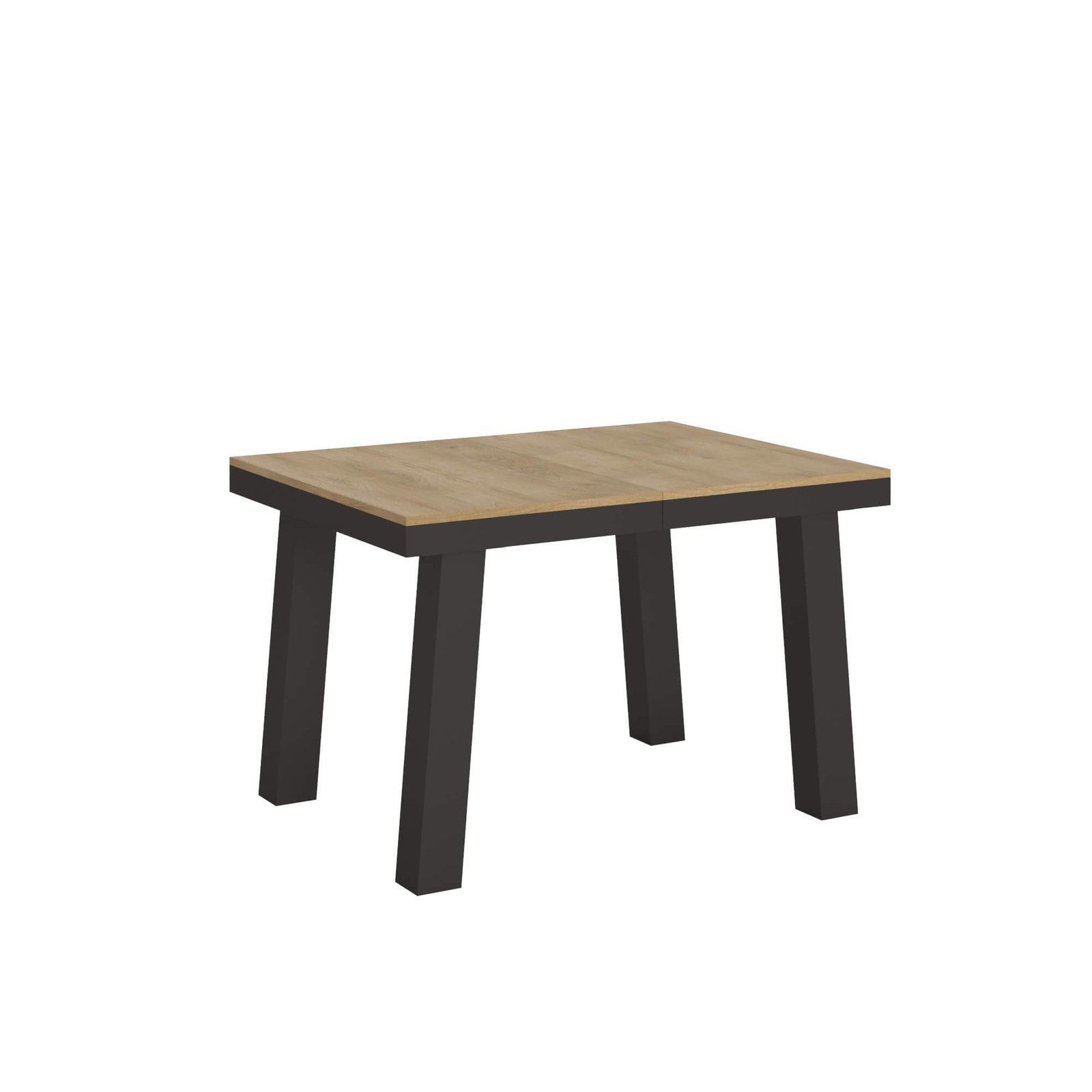 Tavolo da pranzo Allungabile - BRIDGE Dimensioni: 90x120/224, Bordo: Antracite, Colore: Quercia Natura