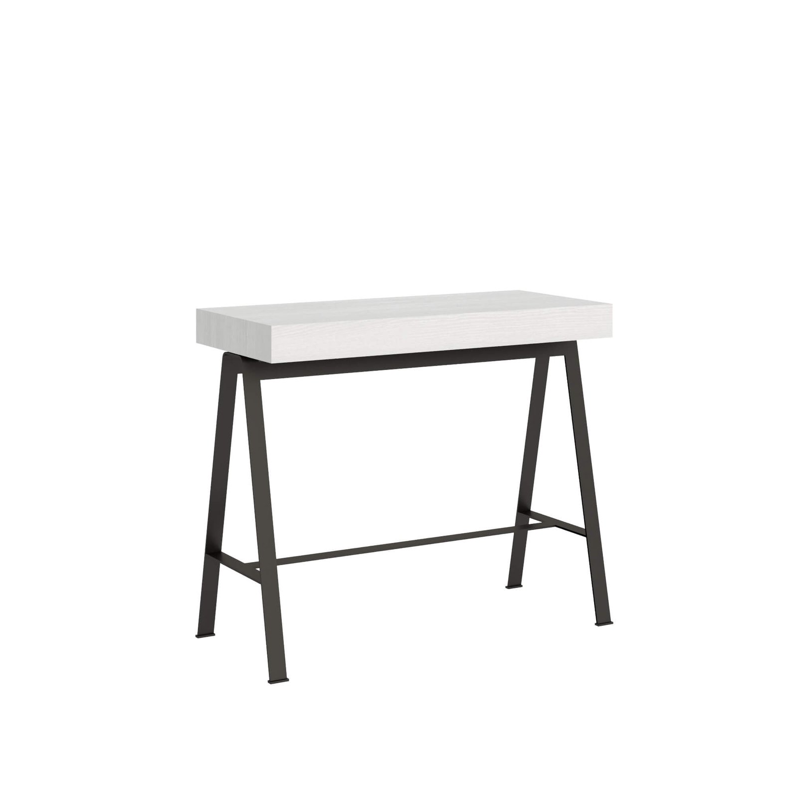 Consolle allungabile - BANCO Colore: Bianco Frassino, Dimensioni: 90x40/300, Bordo: In tinta