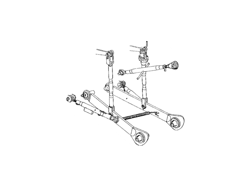 Gruppo attacco 3 punti completo FIAT KUBOTA ISEKI - 50306