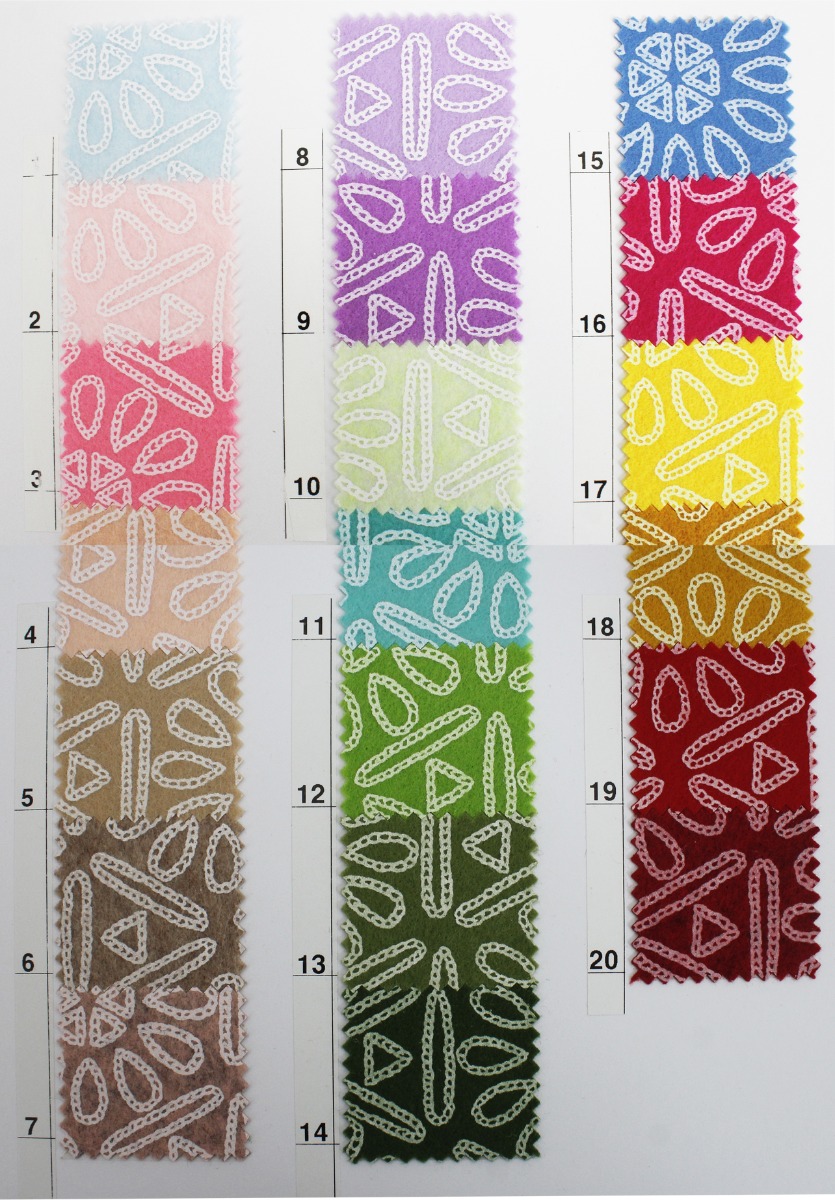 Tessuto Panno Lenci Pannolenci Cucito Creativo AZTECO Ricamo Etnico 50x80cm - Foto 18 di 21