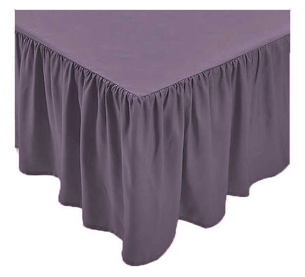 Quilted Quilted Swivel Flounce Double Bed Drawer Ruffle Skirt - Picture 8 of 13