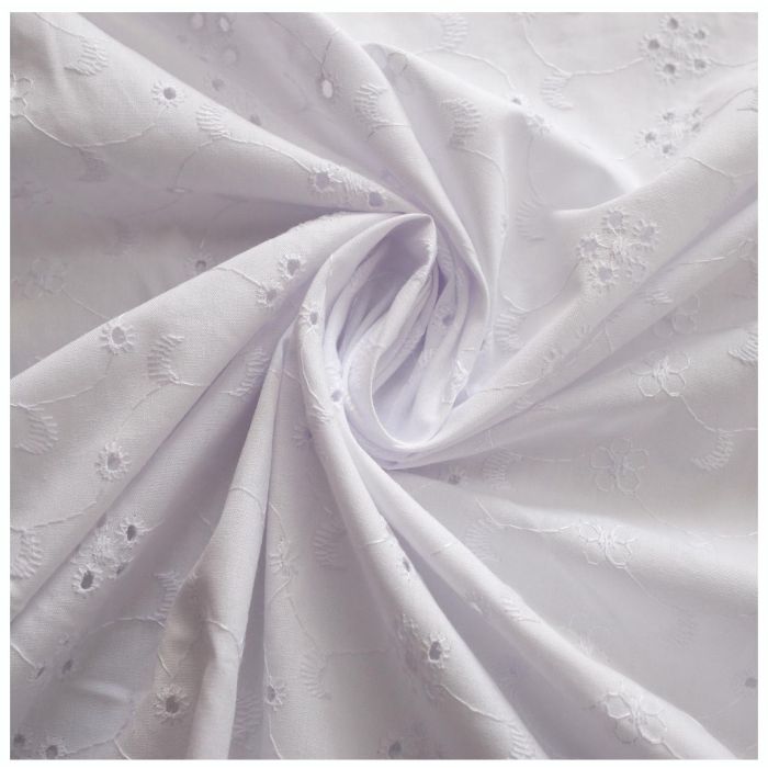 Tessuto Cotone Abbigliamento Pizzo SANGALLO SAN GALLO Vari Colori 50x140cm - Foto 11 di 25