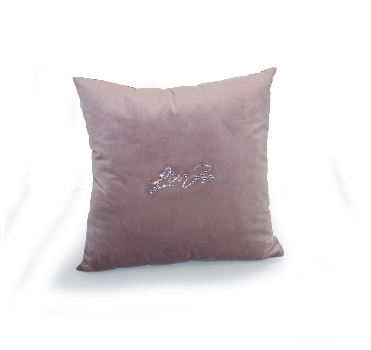 Cuscino Arredo LIUJO Velvet VELLUTO Logo Strass Cristalli LIU JO Letto Salotto - Foto 10 di 22