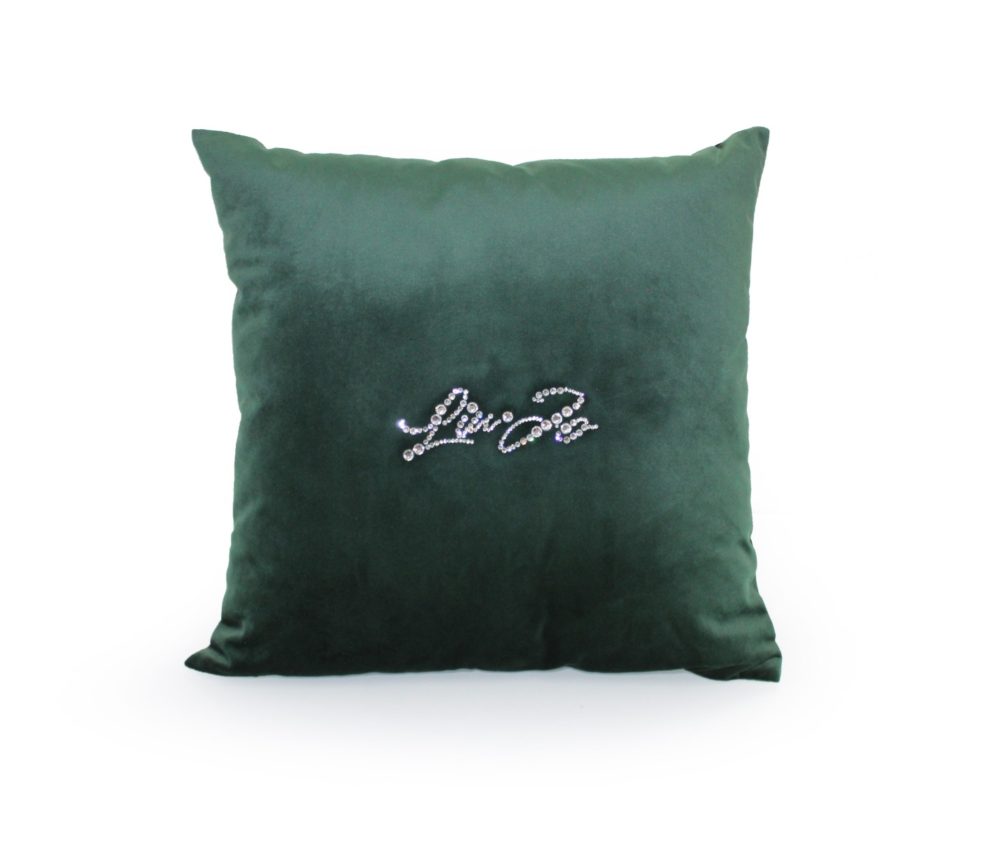 Cuscino Arredo LIUJO Velvet VELLUTO Logo Strass Cristalli LIU JO Letto Salotto - Foto 6 di 22