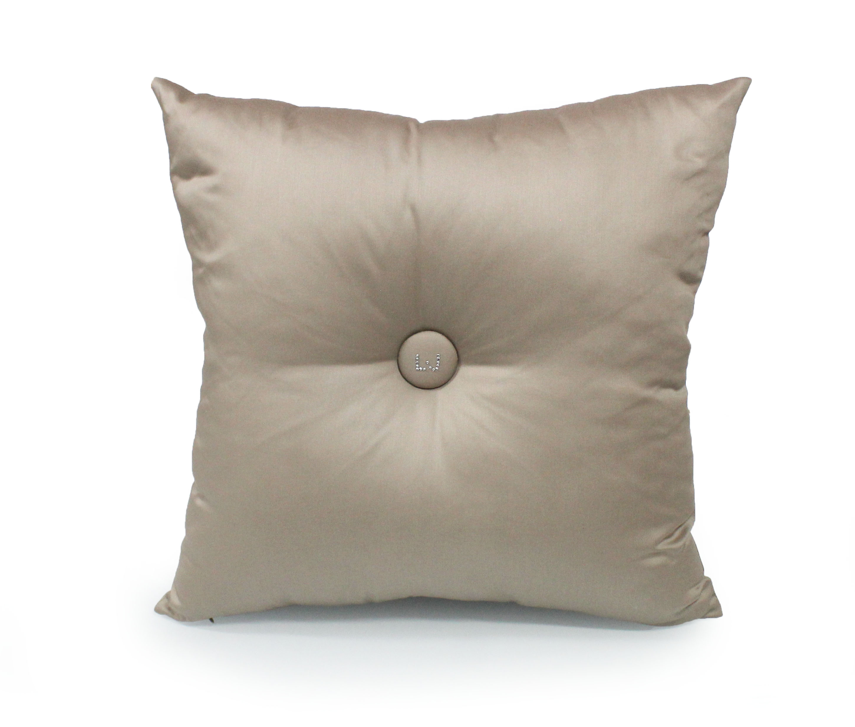 Cuscino Arredo Casa Rasatello LIUJO Bottone FITTED LIU JO Logo LJ Strass 40x40 - Foto 11 di 13