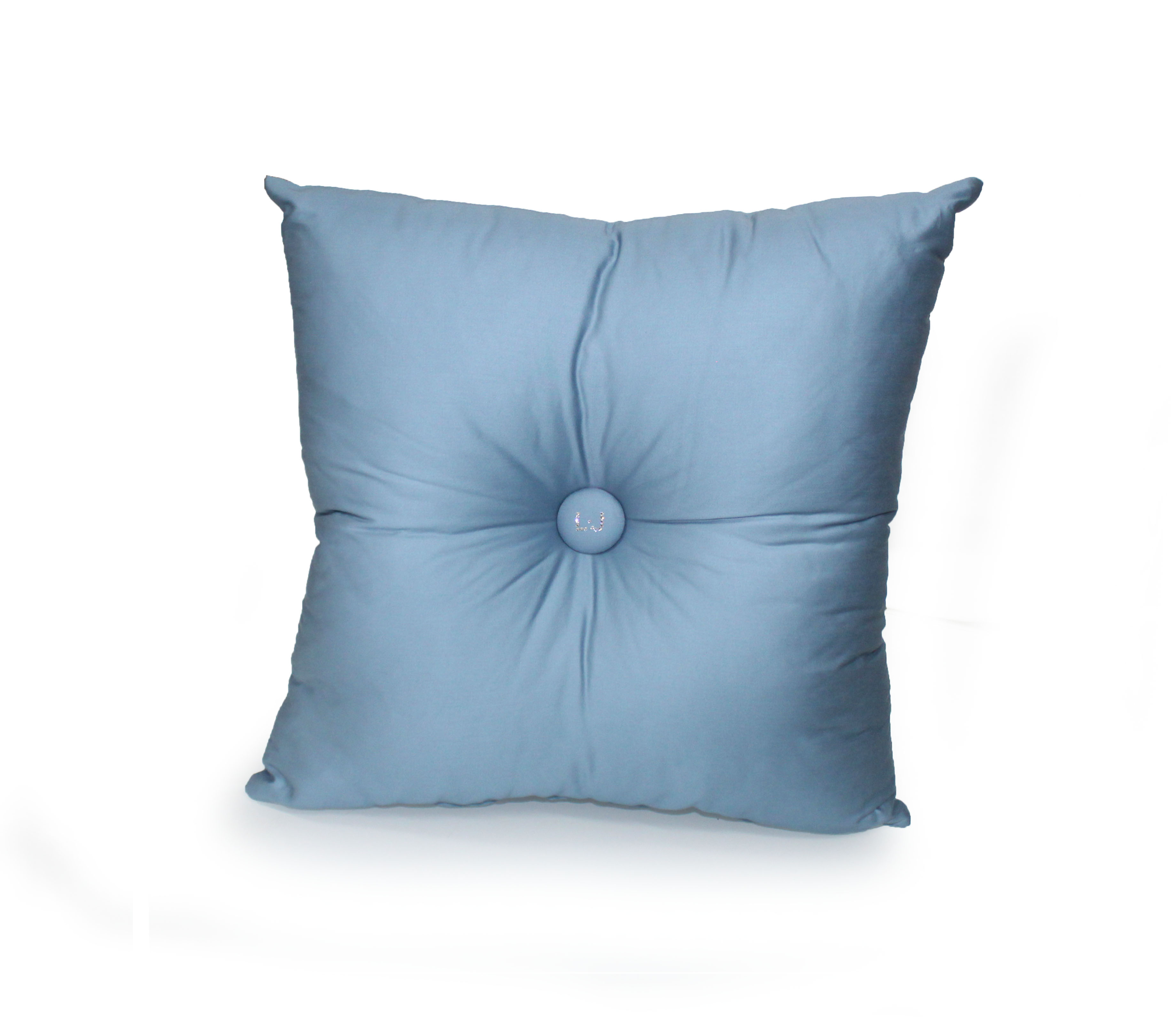 Cuscino Arredo Casa Rasatello LIUJO Bottone FITTED LIU JO Logo LJ Strass 40x40 - Foto 4 di 13