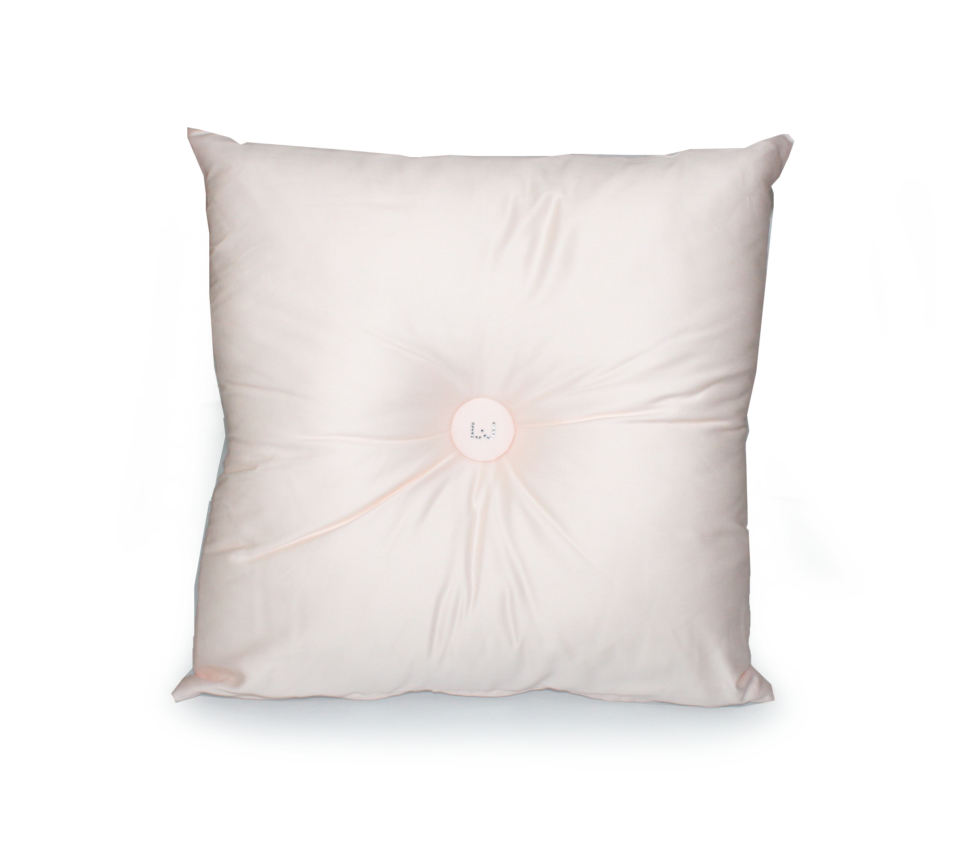 Cuscino Arredo Casa Rasatello LIUJO Bottone FITTED LIU JO Logo LJ Strass 40x40 - Foto 6 di 13