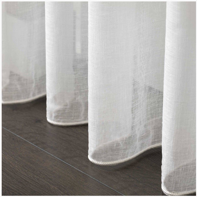 Tenda con linguetta posteriore in lino stonewashed - 1 pannello