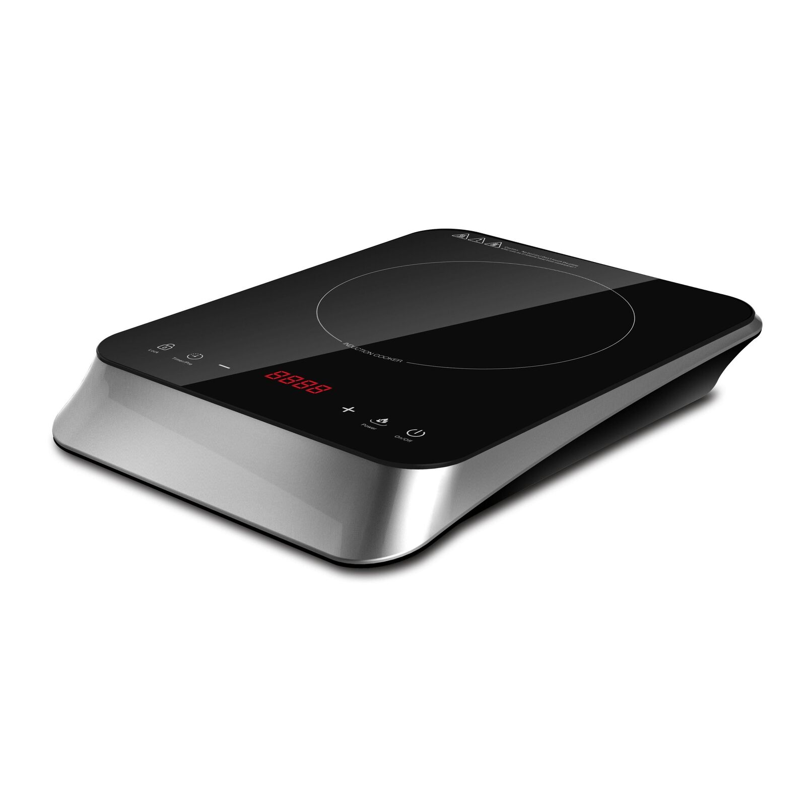 Ardes AR1F601 Piano Cottura Nero, Argento Superficie Piana 29 Cm Piano Cottura A Induzione 1 Fornello(I)