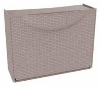 Terry Harmony Box Scarpiera Rattan Tortora 51x19x39 Cm