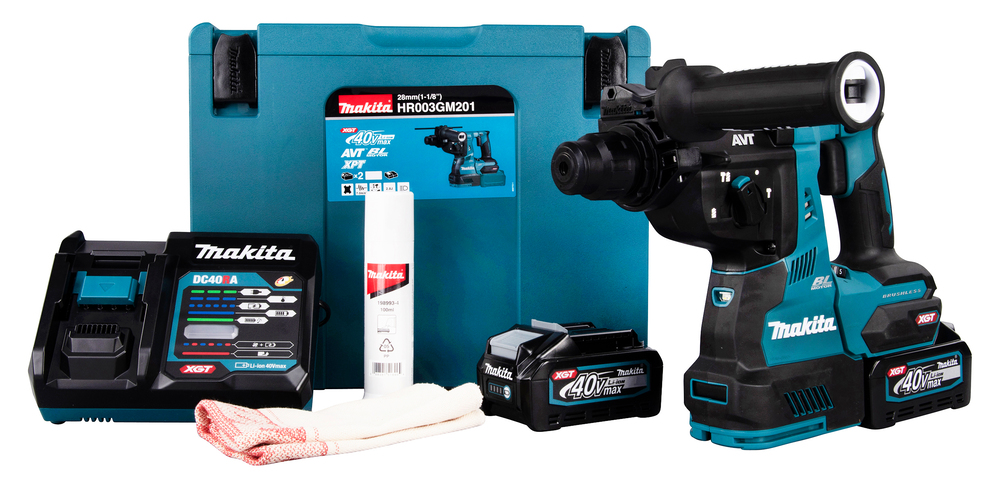TASSELLATORE 2,9J A BATTERIA MAKITA 40V XGT completo - HR003GM201
