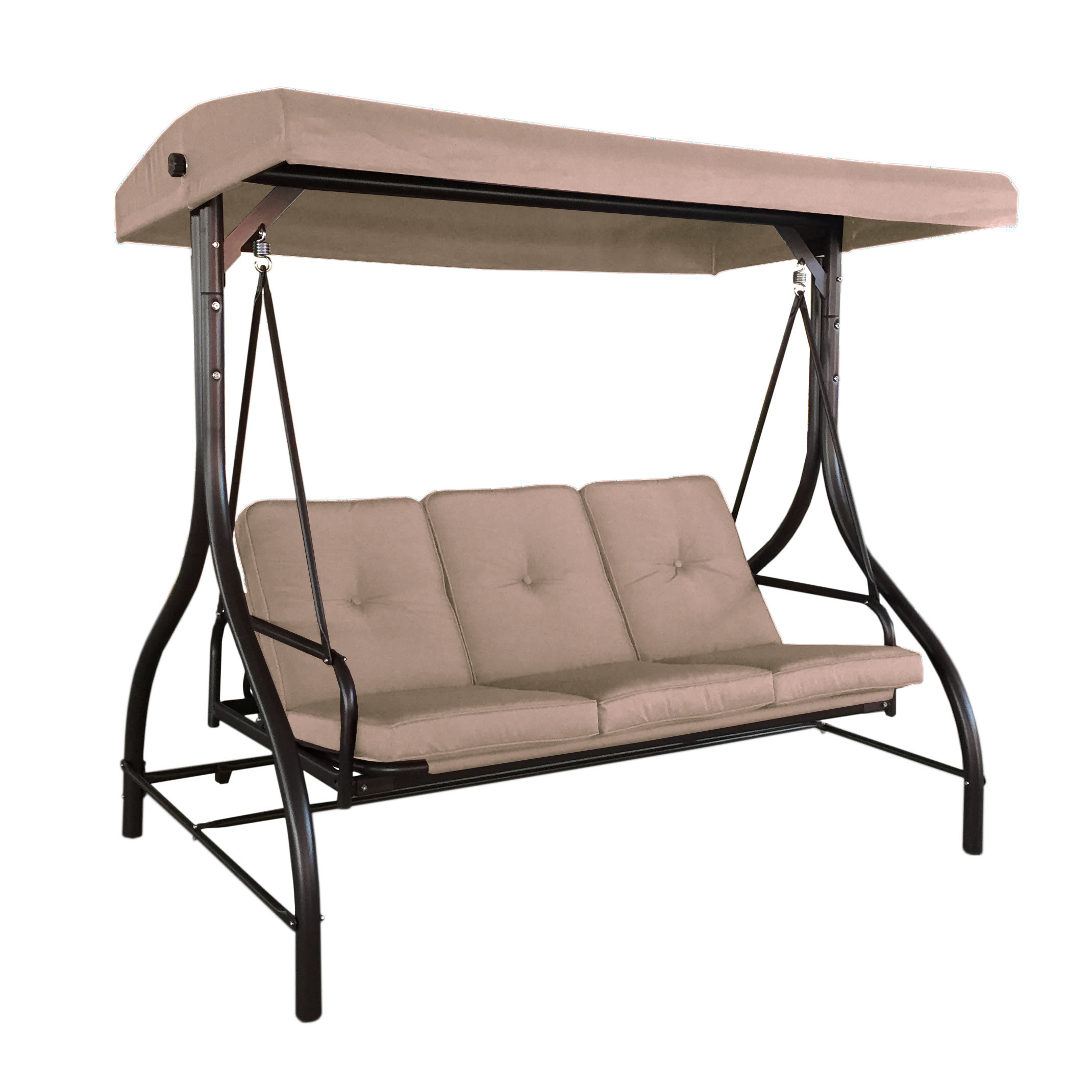 DONDOLO LISBONA 3 POSTI 194X120X173CM CAFFE'