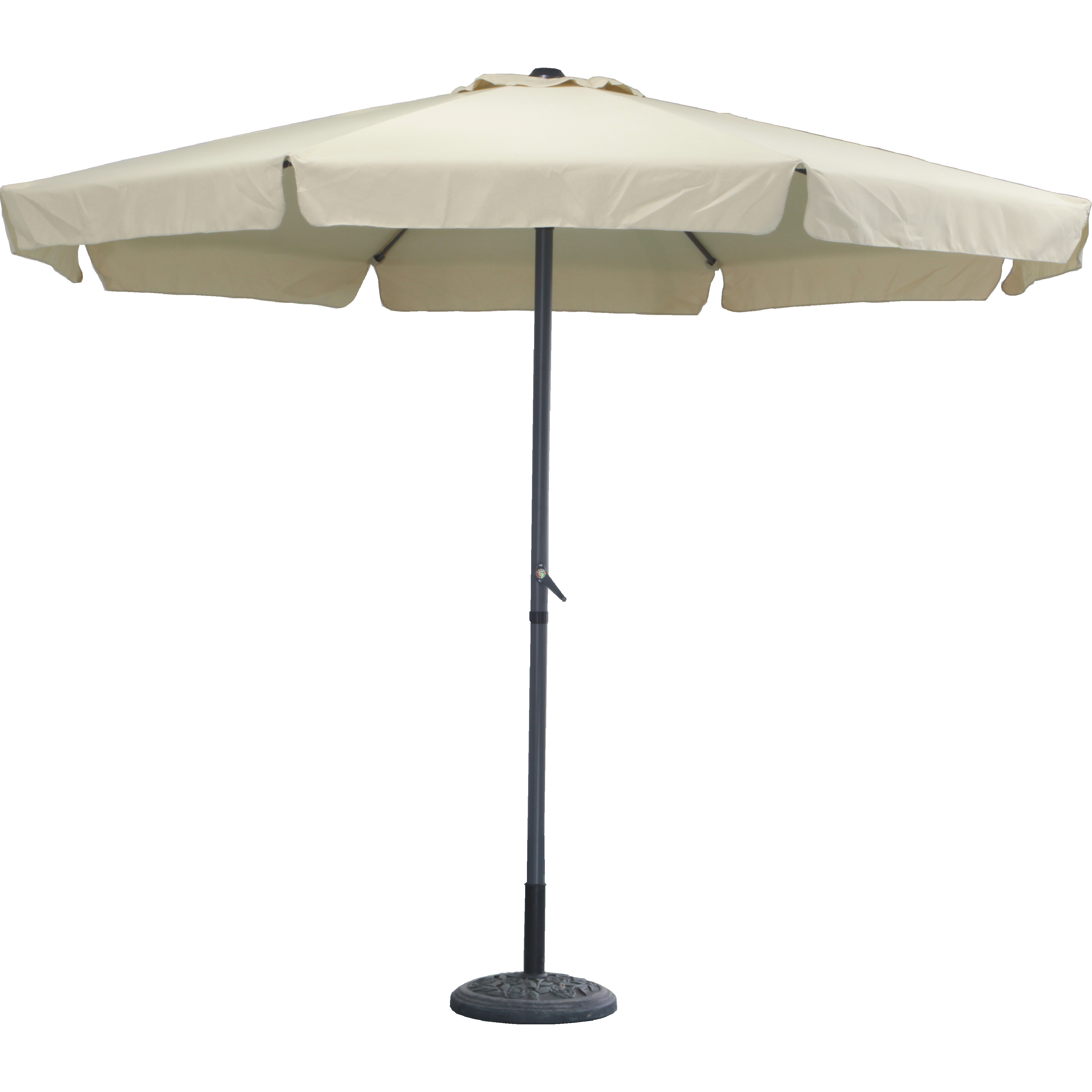 OMBRELLONE ELBA D.3M BEIGE E STRUTTURA GRIGIA