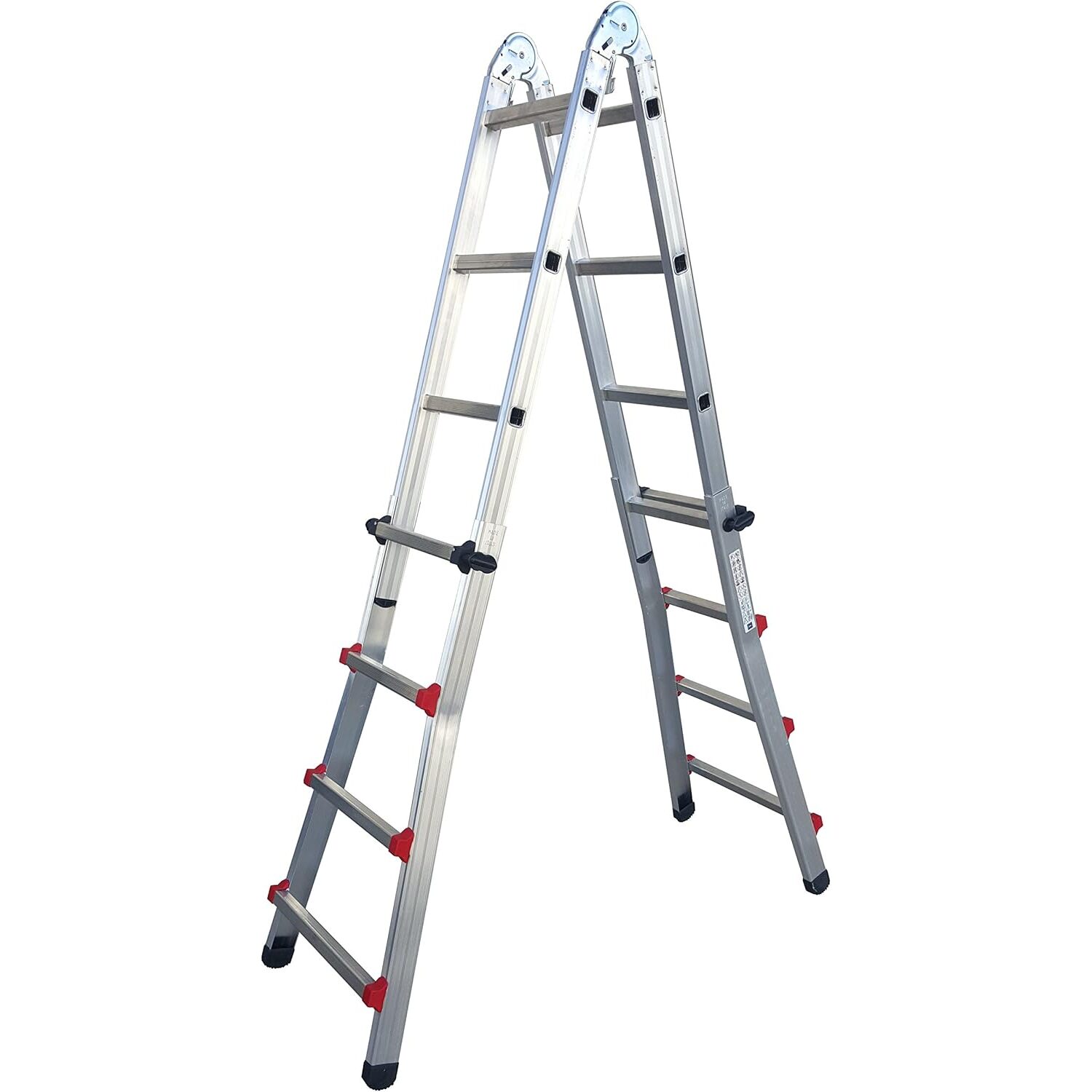 SCALA TELESCOPICA PROFI 4+4 ALLUMINIO