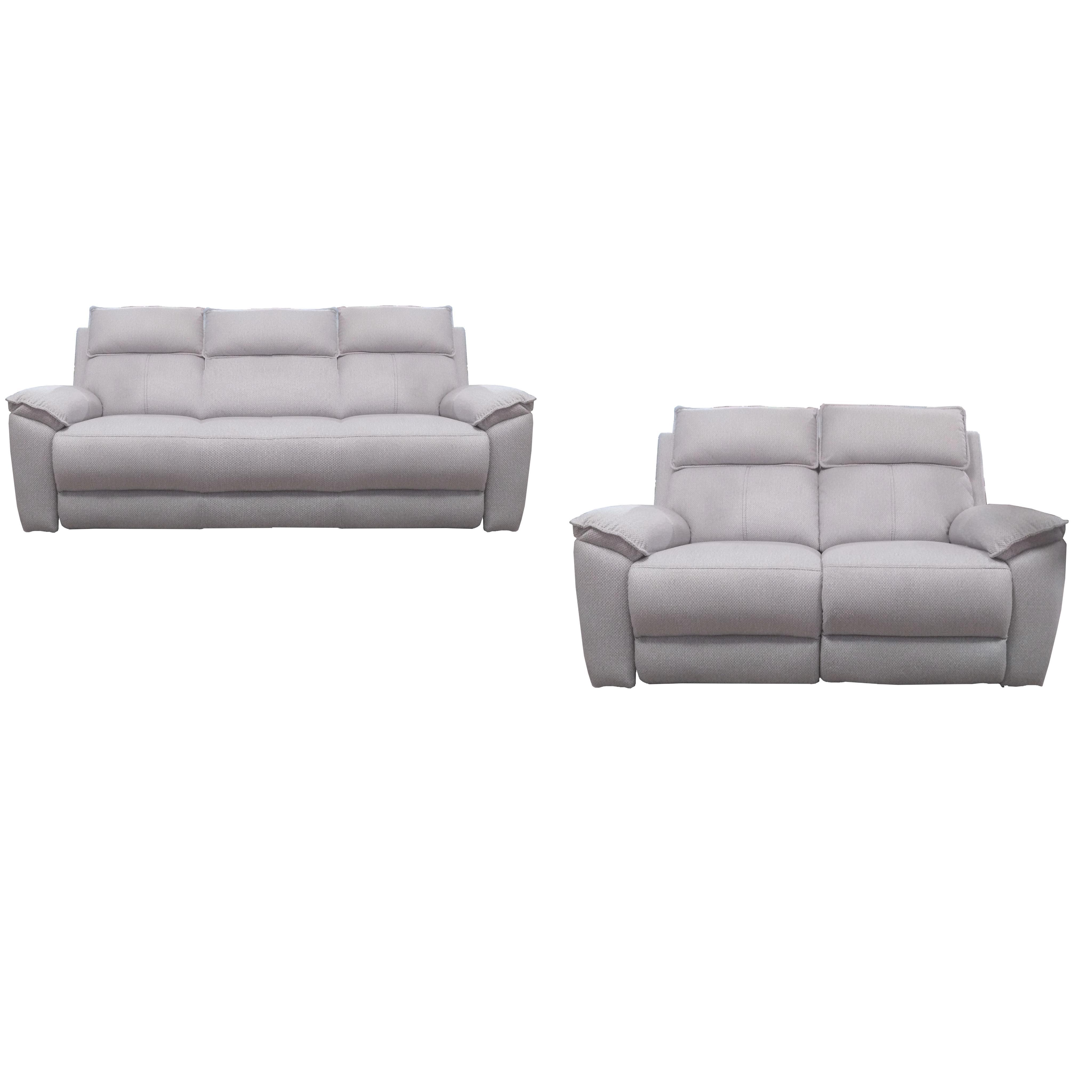 SET DIVANI RECLINER JASON SMALL 3+2 GHIACCIO.