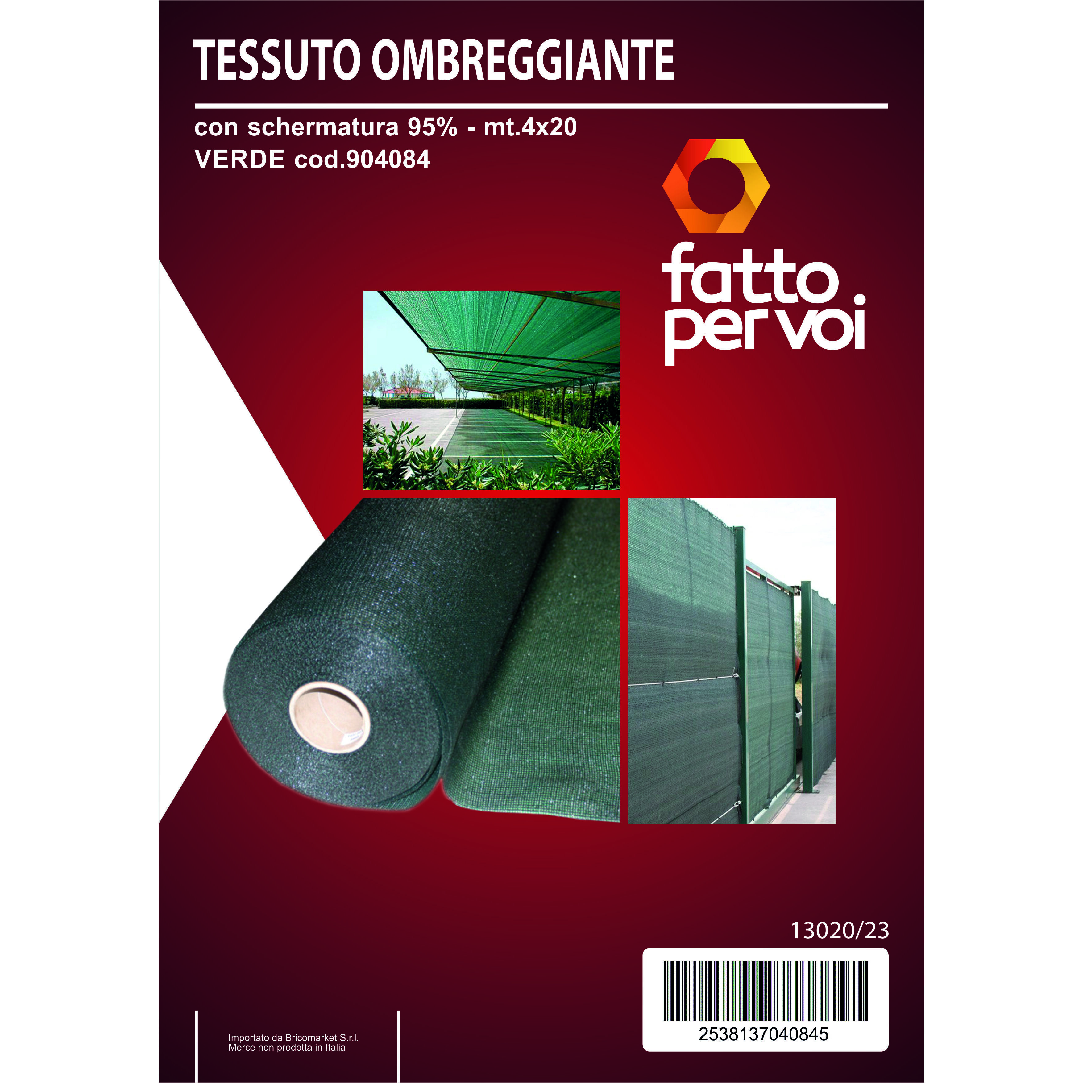 TESSUTO OMBREGGIANTE 80GR. MT.4X20