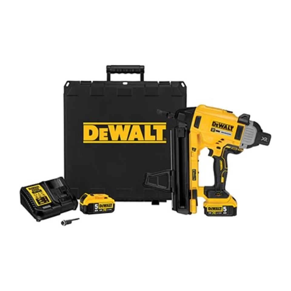 Dewalt DCN890P2-QW Chiodatrice Per Calcestruzzo Senza Spazzole Xr 18V Li-Ion 5Ah, Nero/Giallo