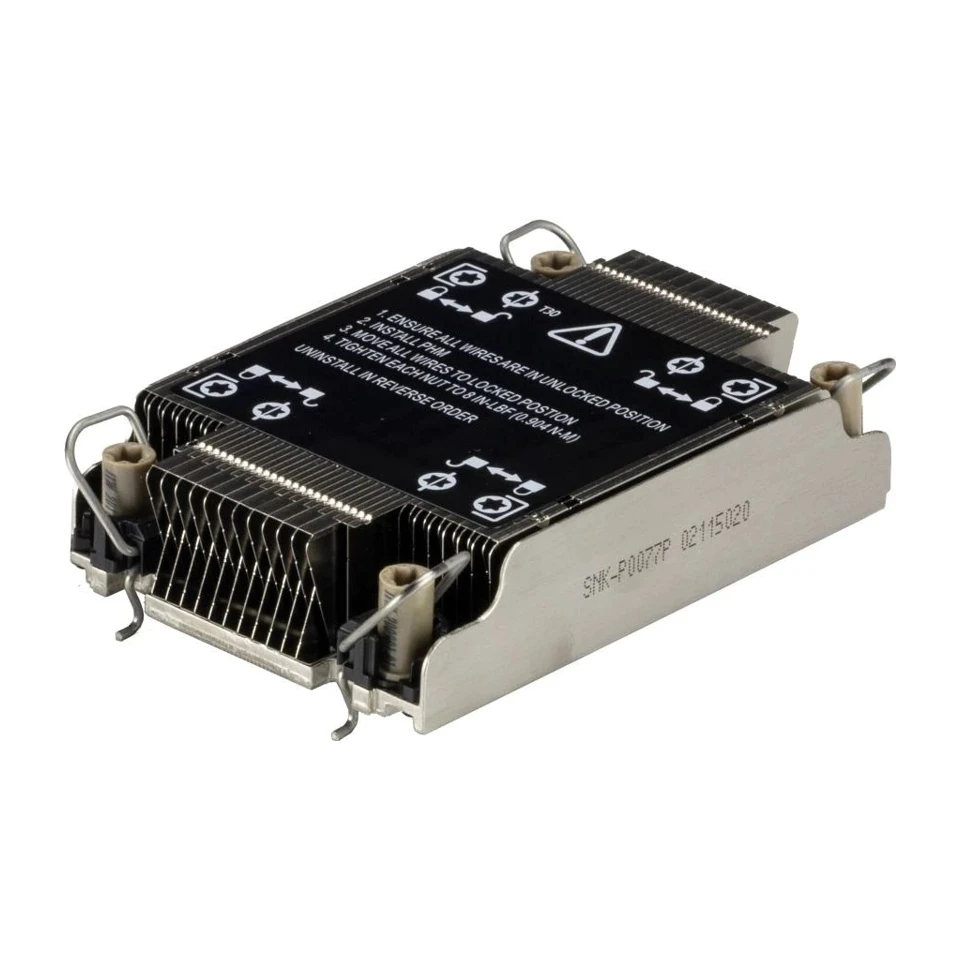 Image of Sistema di raffrossodamento per computer Supermicro SNK-P0077P Dissipatore di calore/processore Radiatore Nero, Acciaio inossidabile