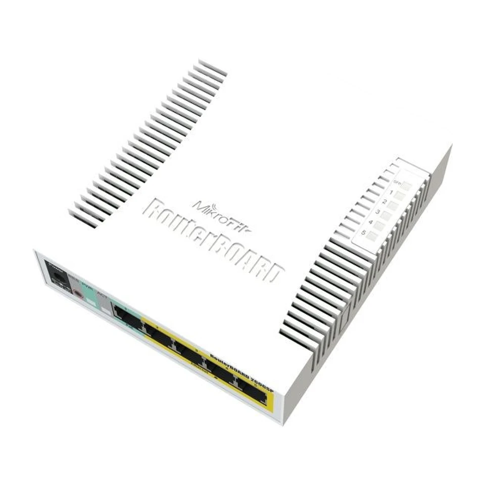 Image of Switch di rete Mikrotik CSS106-1G-4P-1S Gigabit Ethernet (10/100/1000) con Power over Ethernet (PoE) Bianco