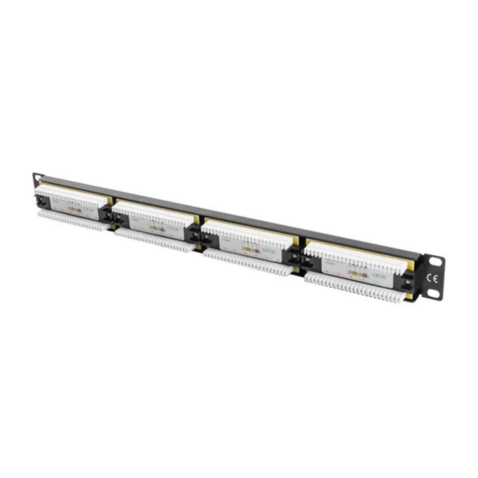 Pannello di patch Lanberg 24 porte 1U Cat.5e UTP Nero PPU5-1024-B