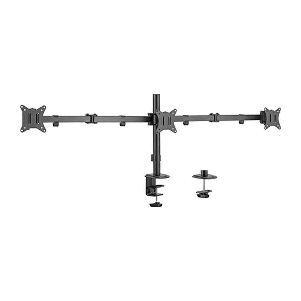 Image of Braccio regolabile per montaggio a 3 display Gembird MA-D3-01 (rotazione, inclinazione, orientamento), 17"-27", fino a 7 kg