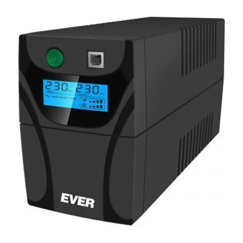 Image of Ever EASYLINE 850 AVR USB Line-Interactive 0.85 kVA 480 W 2 AC outlet(s)