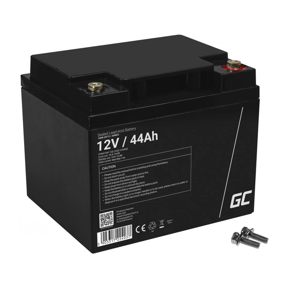 Image of Batteria UPS al piombo sigillata Verde Cell AGM23 (VRLA) 12 V 44 Ah