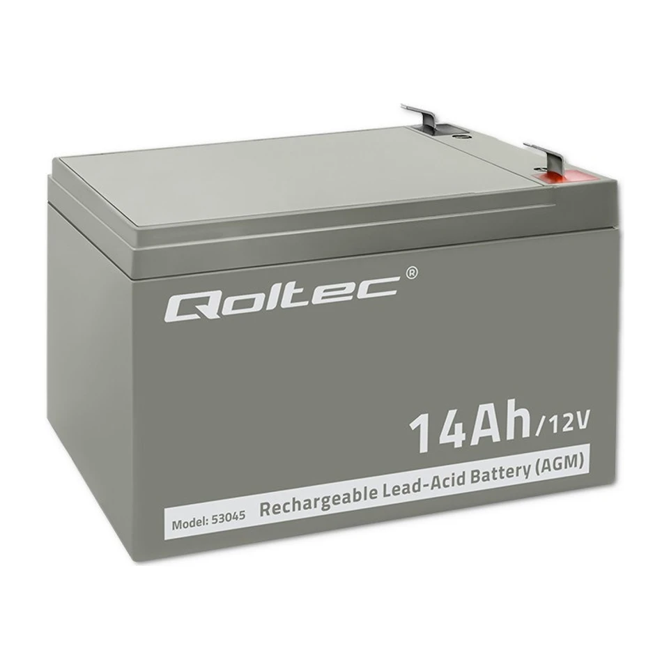 Batteria Qoltec 53045 AGM | 12V | 14Ah