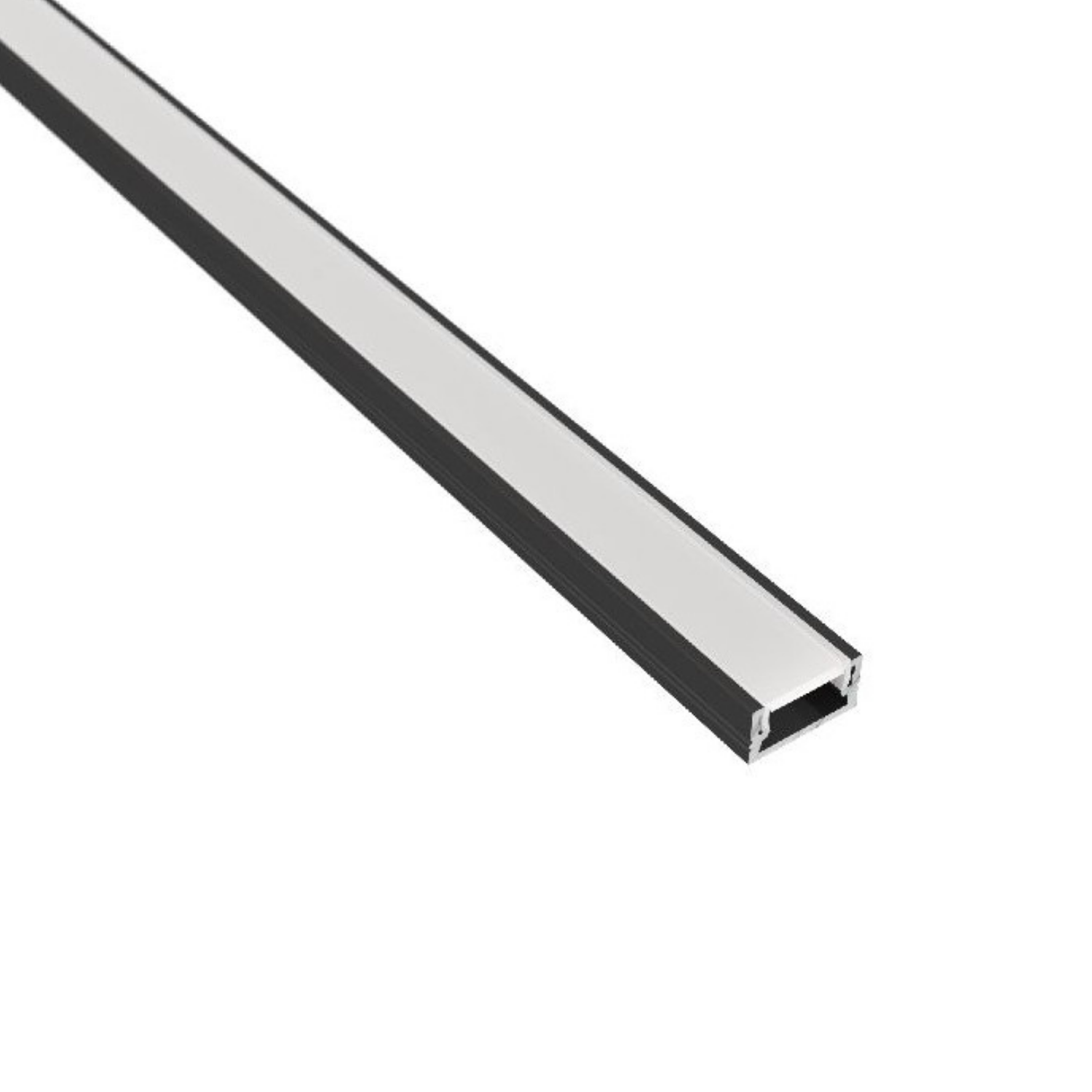 Canalina Alluminio Per Led Profilo Diffusore Cover opaca NO PUNTINI LUCE 2metri - Foto 21 di 33