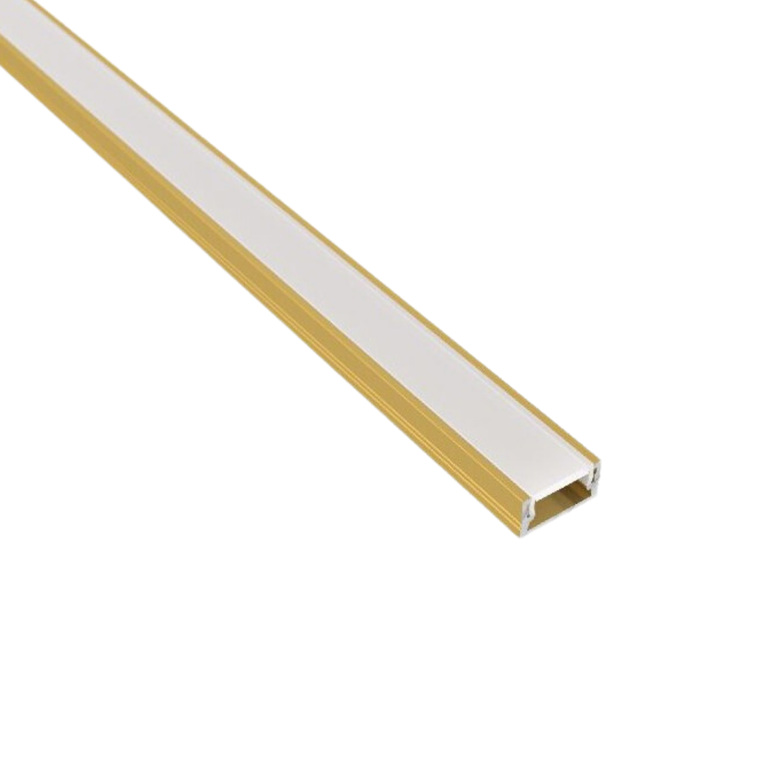 Canalina Alluminio Per Led Profilo Diffusore Cover opaca NO PUNTINI LUCE 2metri - Foto 23 di 33