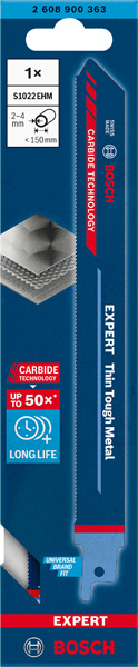 Image of Lama per sega a gattuccio EXPERT THIN TOUGH METAL 200mm Bosch S 1022 EHM