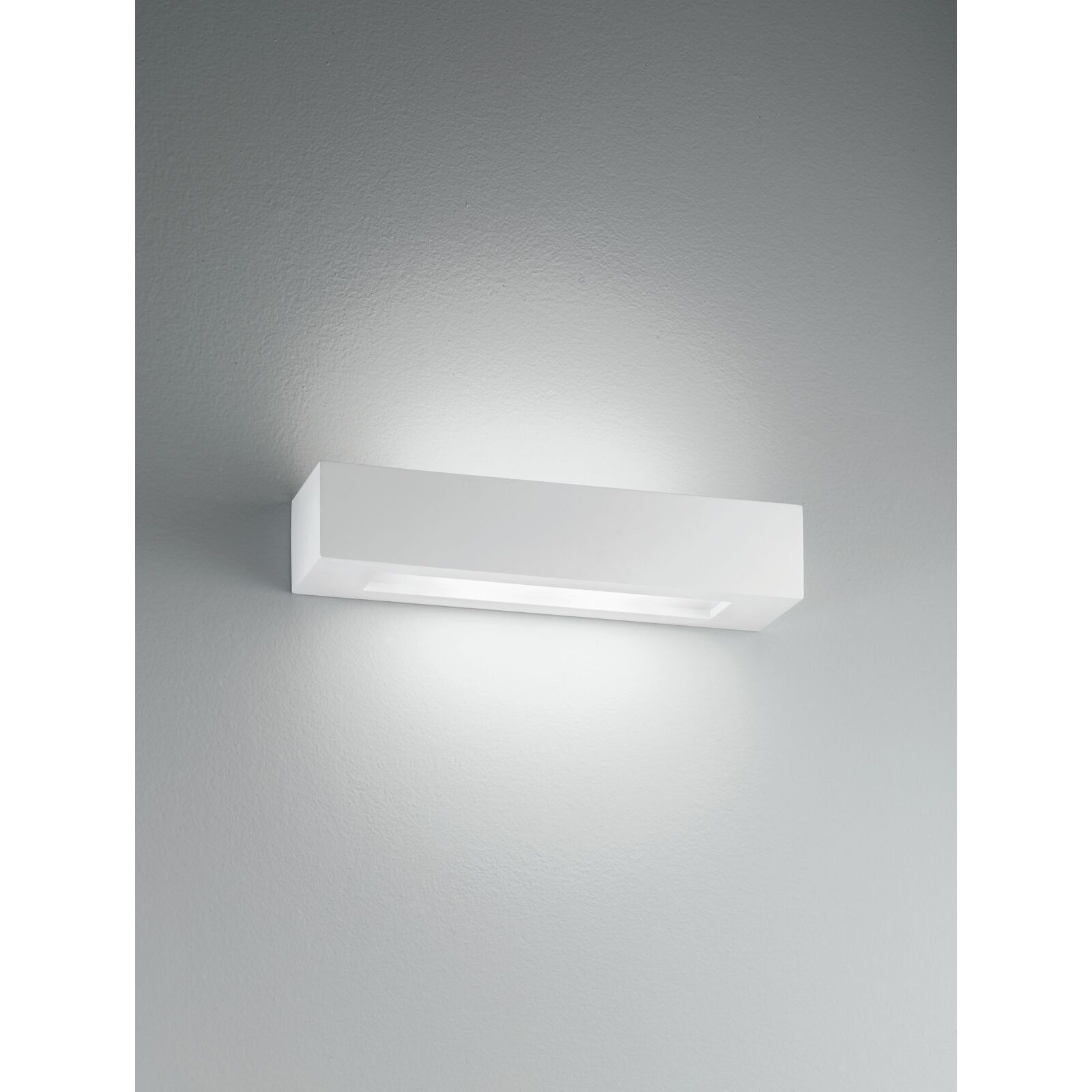 APPLIQUE CANDIDA 2XE14 36X9XH7CM IN GESSO.