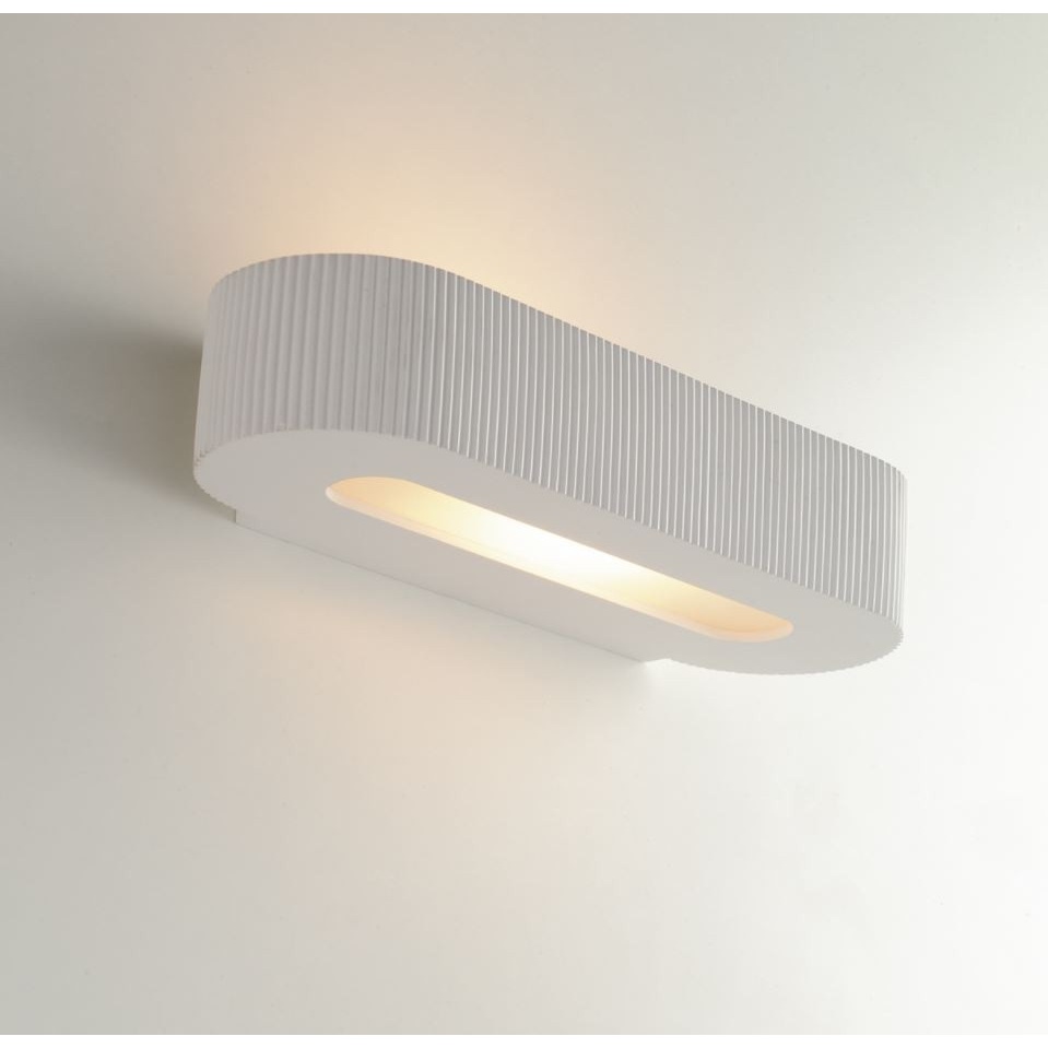 APPLIQUE GATSBY 2XE14 35X7XH15CM IN GESSO.