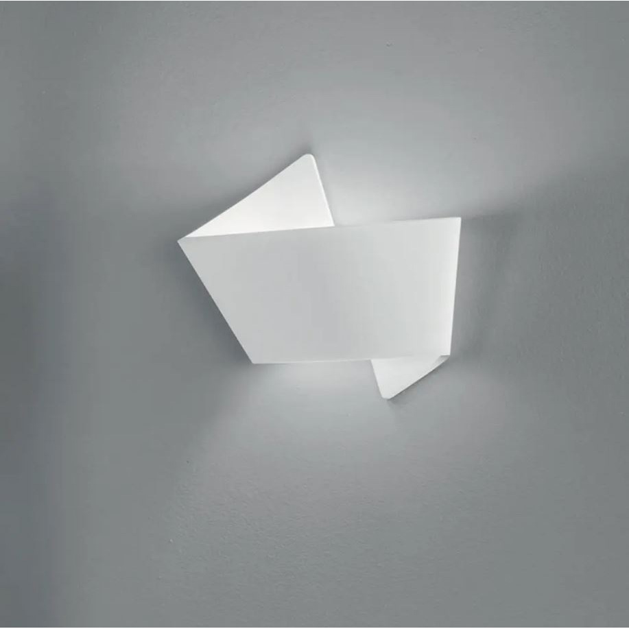 APPLIQUE ORIGAMI 1XE27 30,5XH31CM IN GESSO.