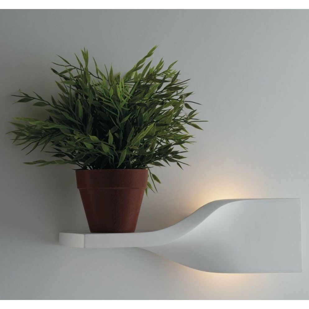 APPLIQUE PIROETTE 1XR7S 36X10XH11CM IN GESSO.