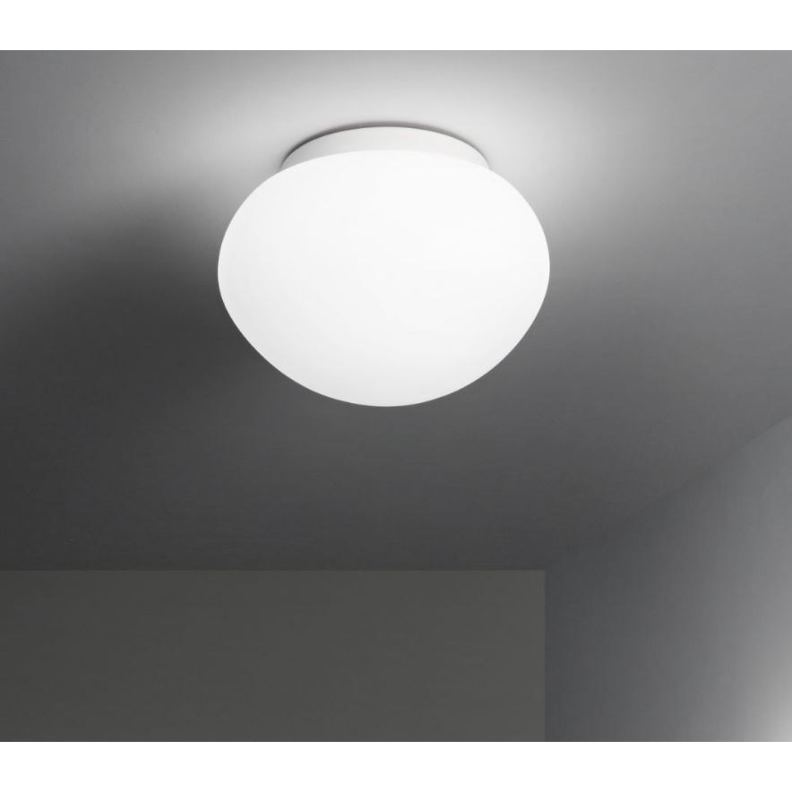 PLAFONIERA NIVES 1XE27 D.23,5XH16,5CM IP44 BIANCA.