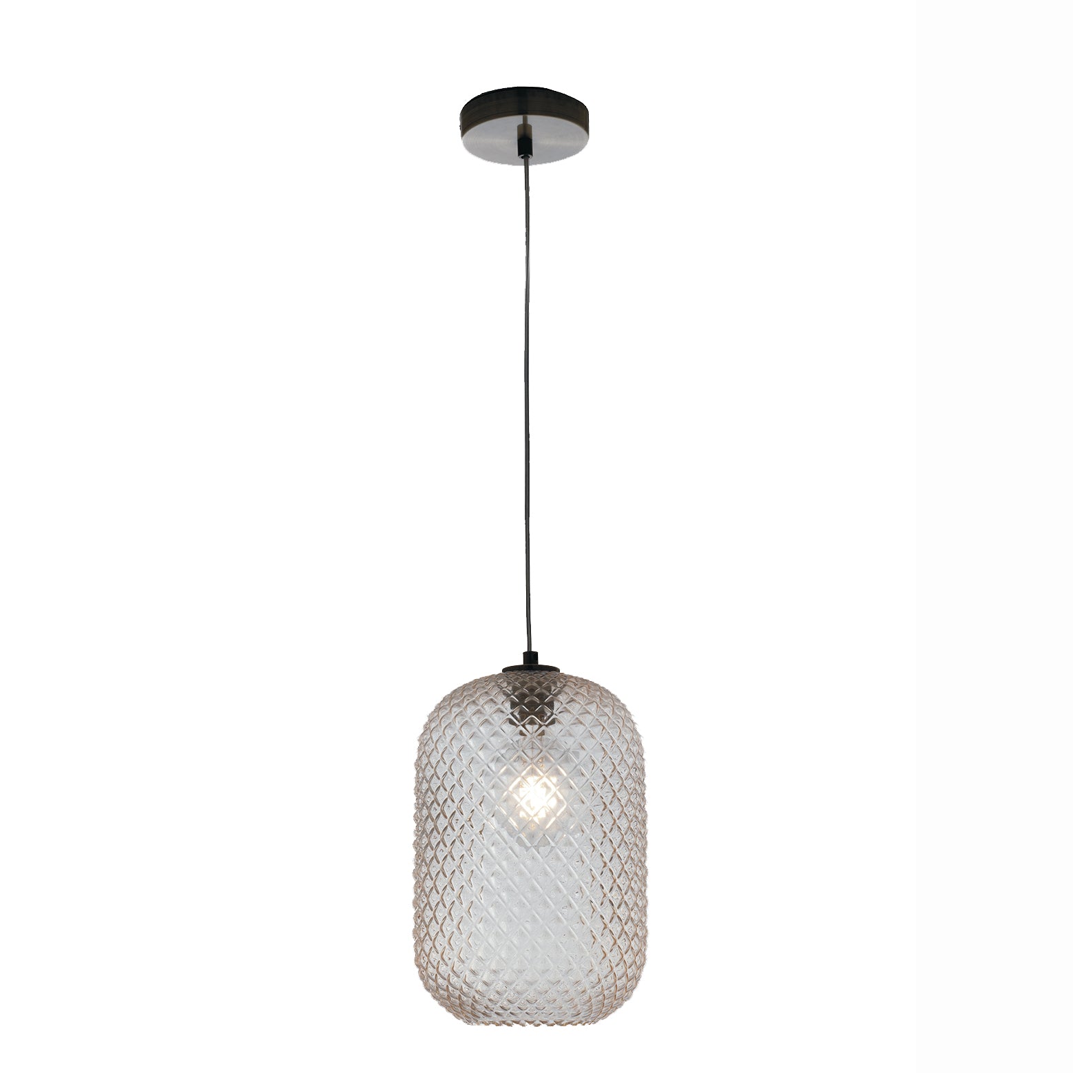 LAMPADARIO ASHFORD 1XE27 20XH150CM AMBRA.