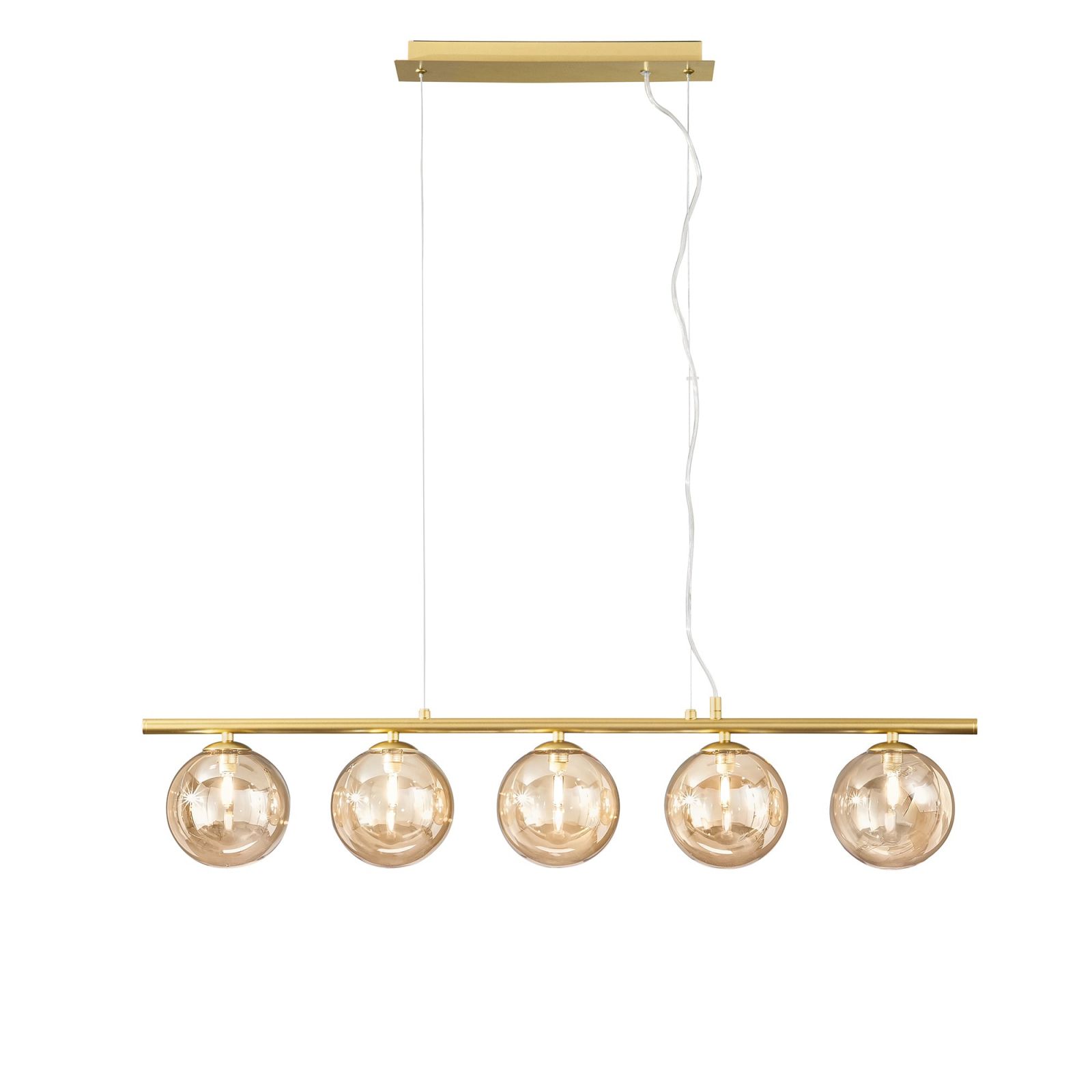 LAMPADARIO HONEY 5XG9 100X15XH166CM ORO.