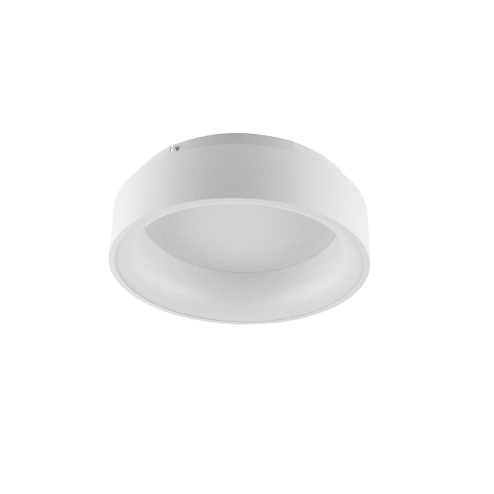 PLAFONIERA LED NOAH 40W 3-4-6500K D.45X13CM BIANC.